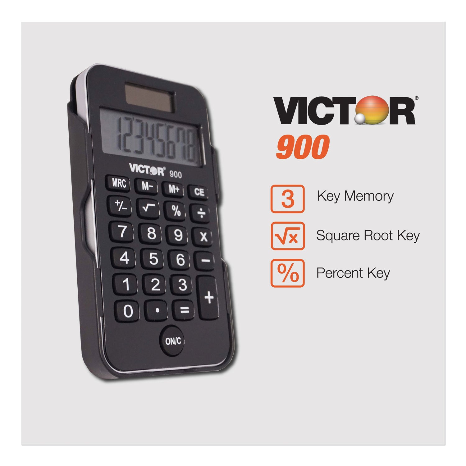 900 Antimicrobial Pocket Calculator, 8-Digit LCD -