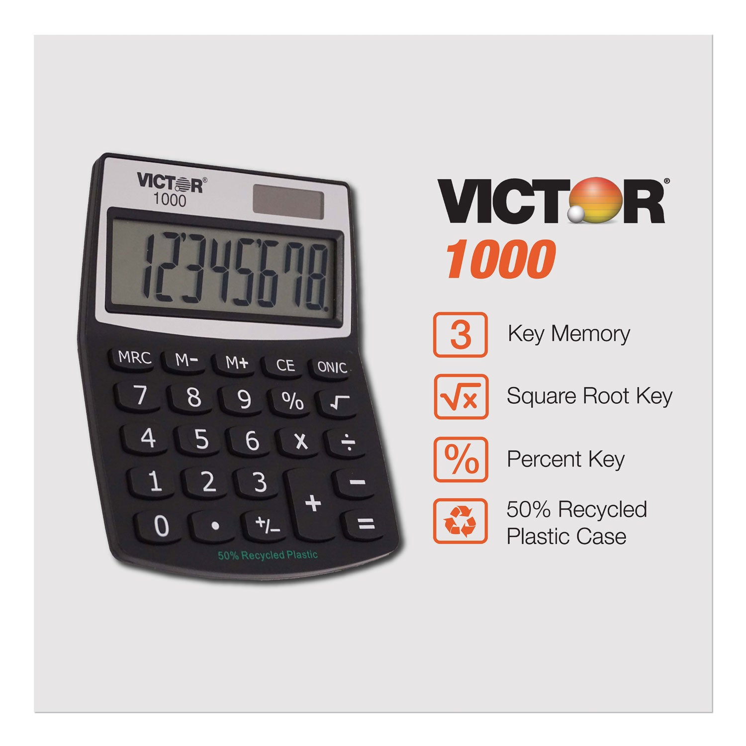 1000 Minidesk Calculator, 8-Digit LCD -