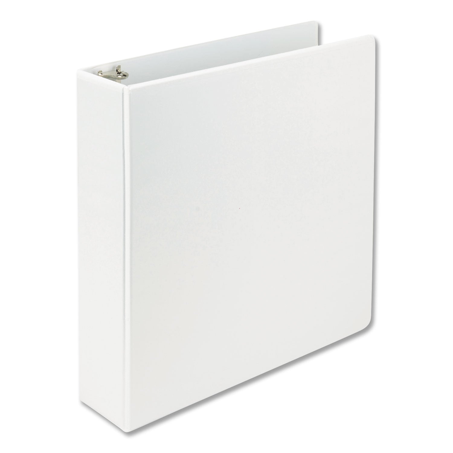 Earth's Choice Plant-Based D-Ring View Binder, 3 Rings, 2" Capacity, 11 x 8.5, White -