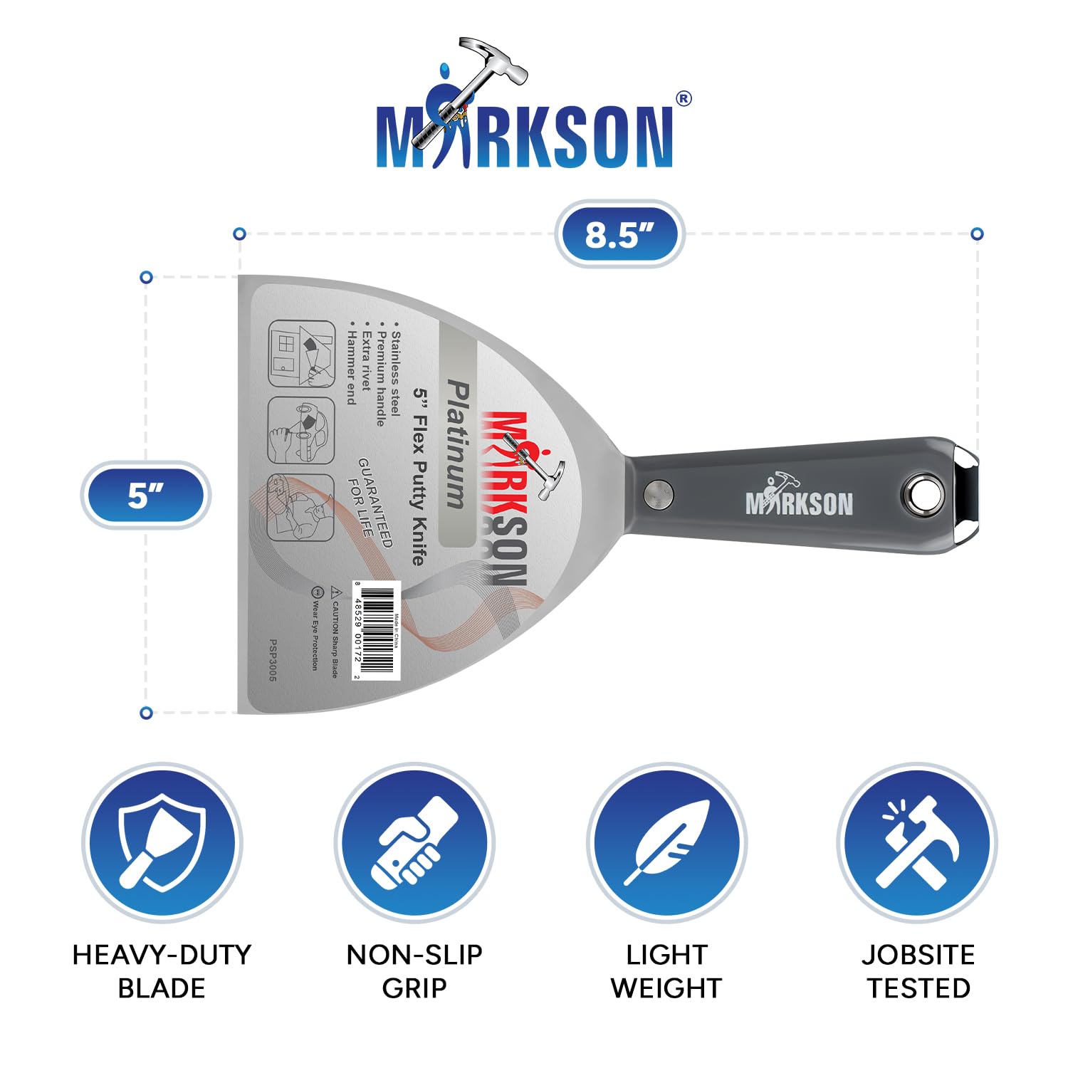 Platinum 5" SS Blade Flex Putty Knife