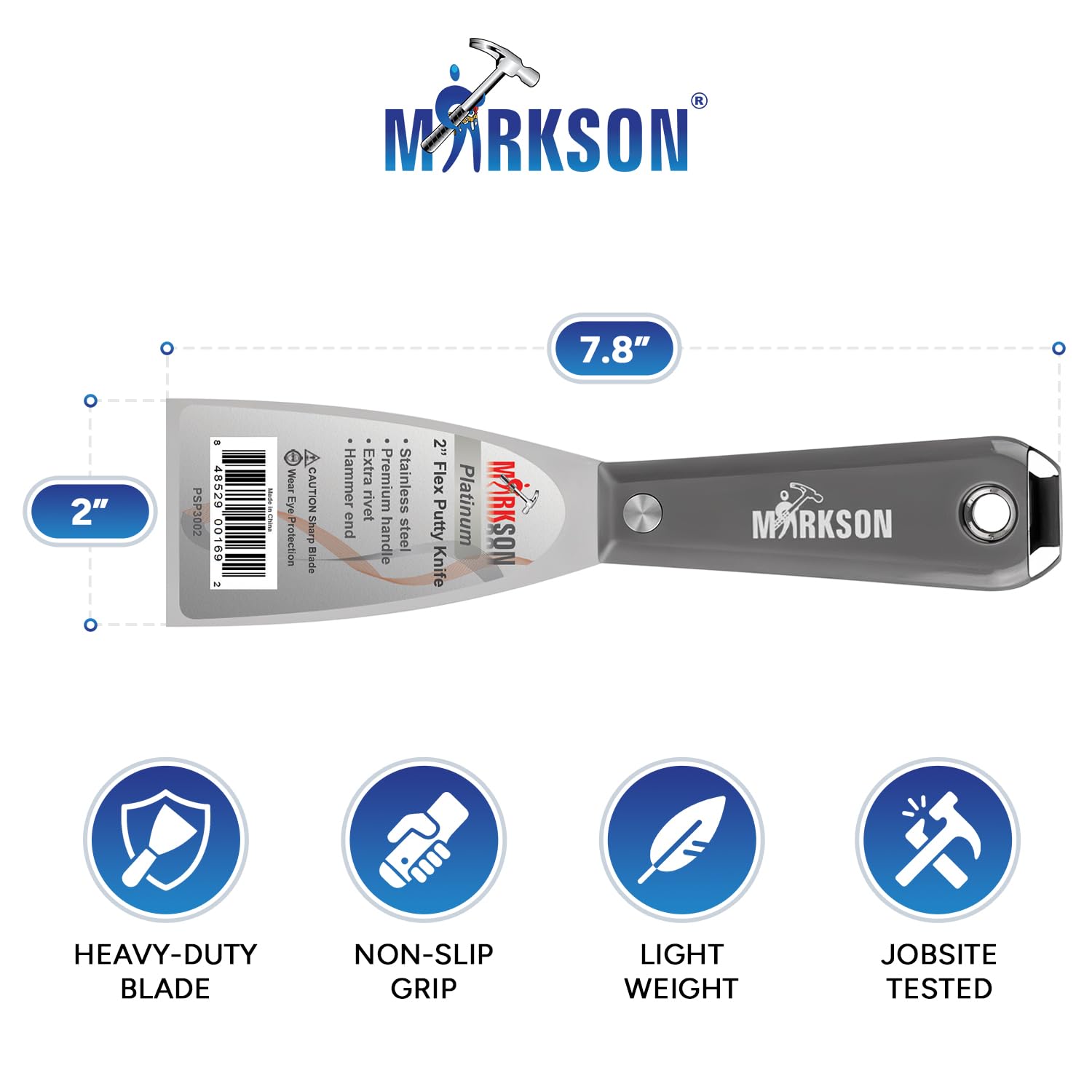 Platinum 2" SS Blade Flex Putty Knife