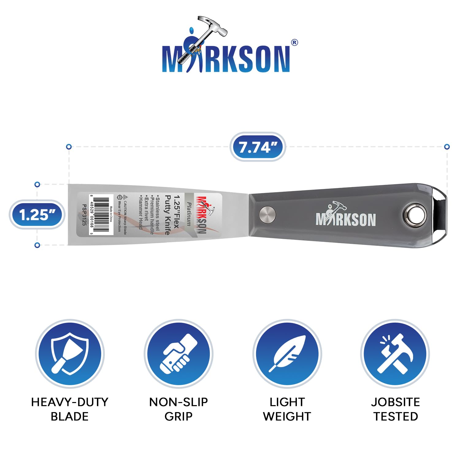 Platinum 1.25" SS Blade Flex Putty Knife