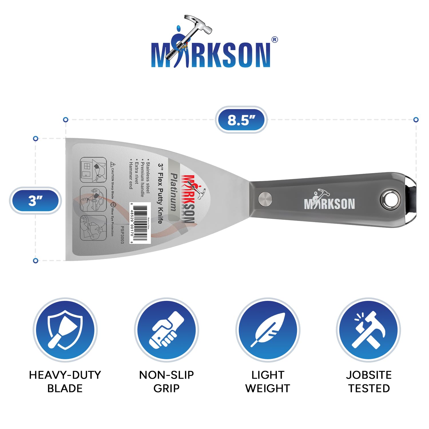 Platinum 3" SS Blade Flex Putty Knife