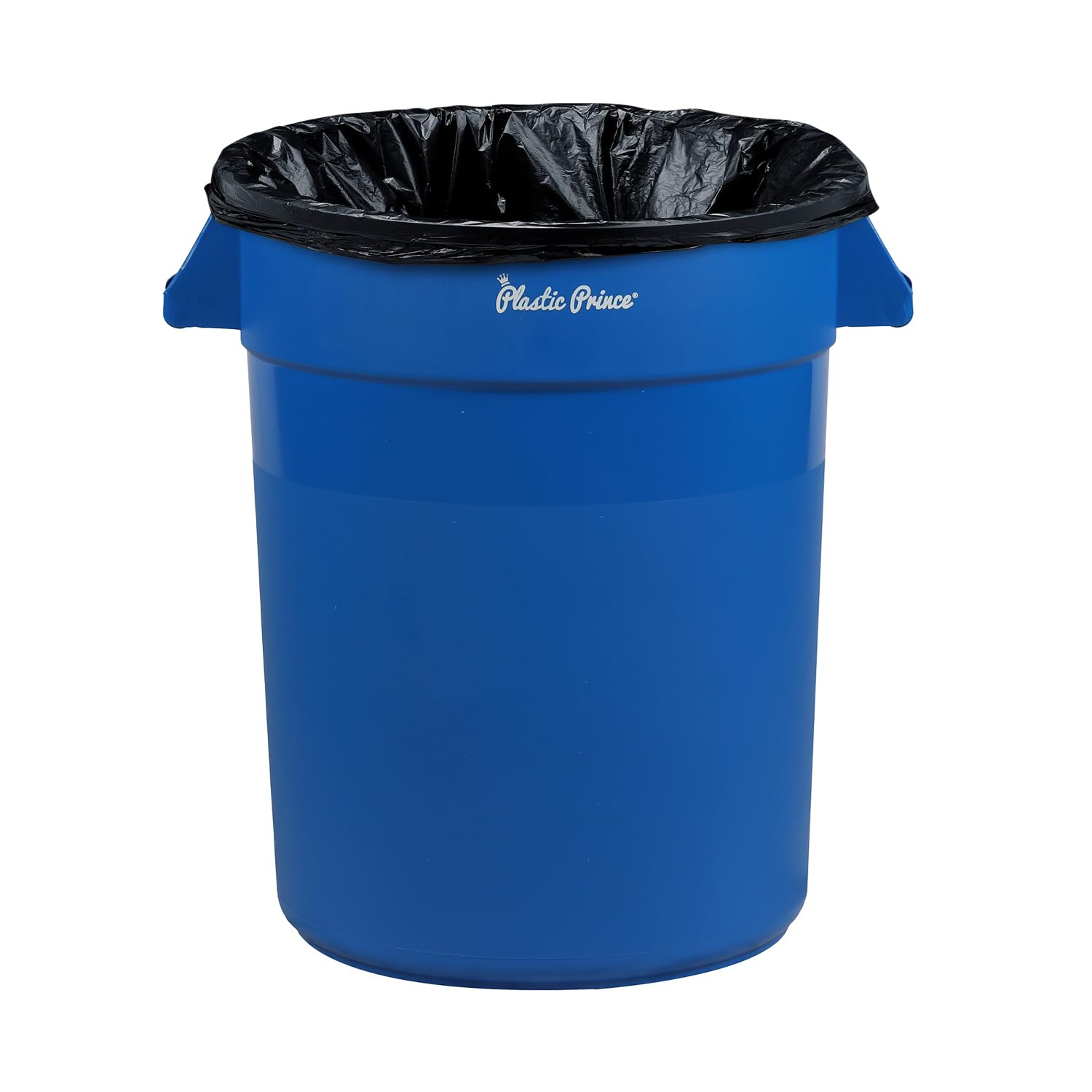 20 Gal Blue Round Trash Can