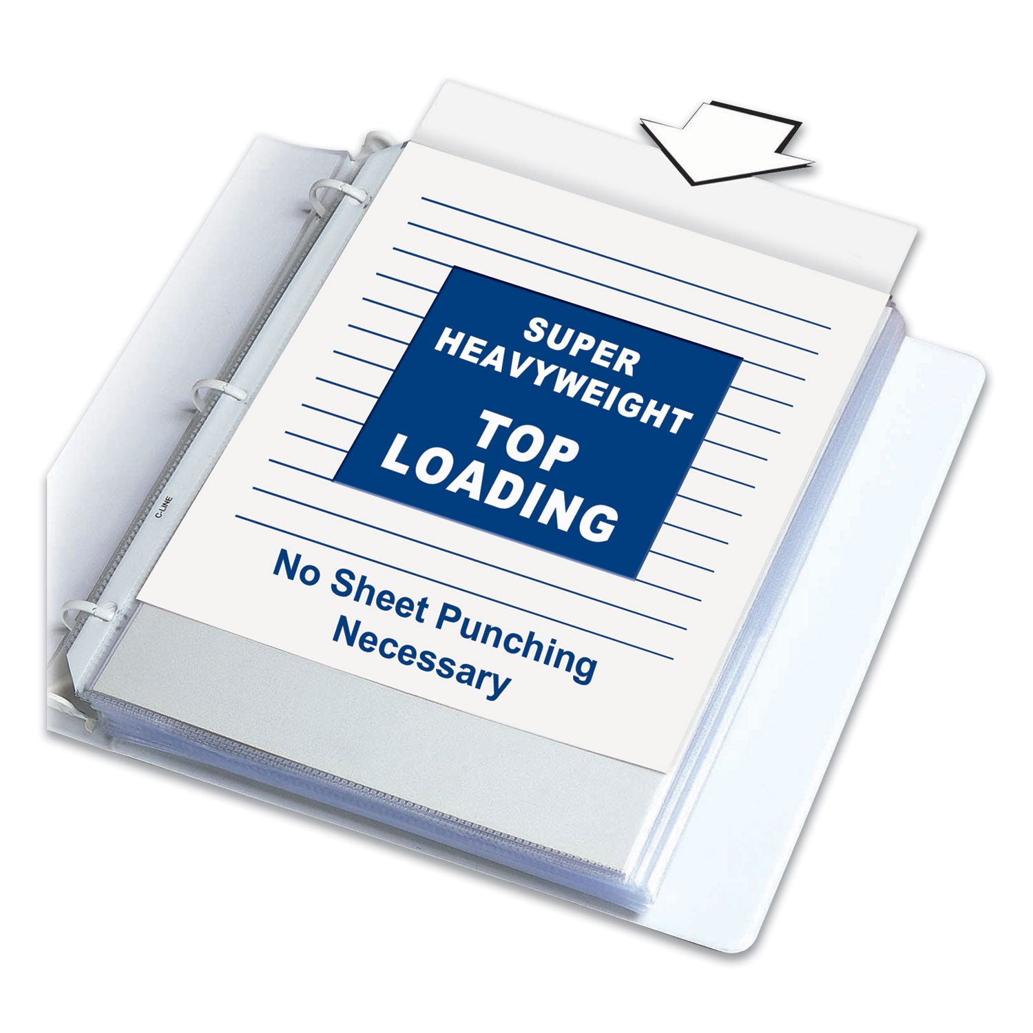 super-heavyweight-poly-sheet-protectors-non-glare-2-11-x-85-50-box_cli61008 - 1