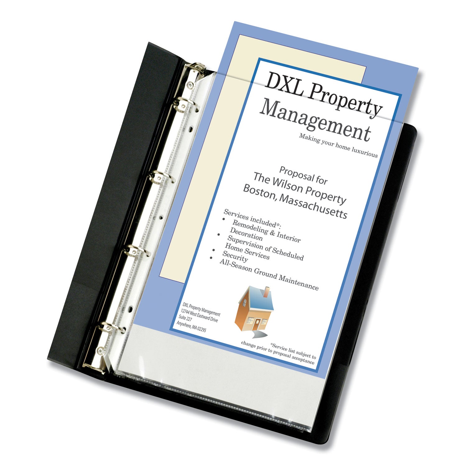 Heavyweight Poly Sheet Protectors, Clear, 2", 14 x 8.5, 50/Box -