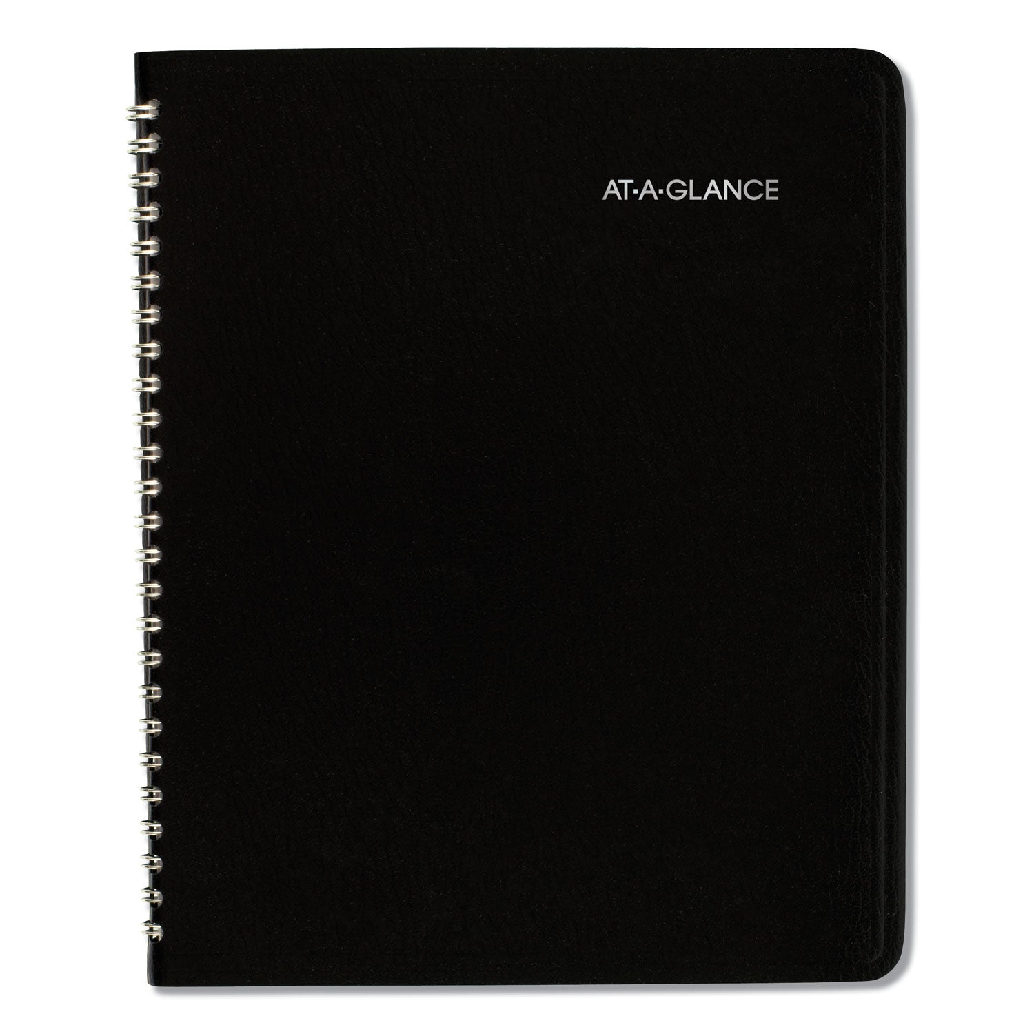 DayMinder Monthly Planner with Notes Column, Ruled Blocks, 8.75 x 7, Black Cover, 12-Month (Jan to Dec): 2024 -