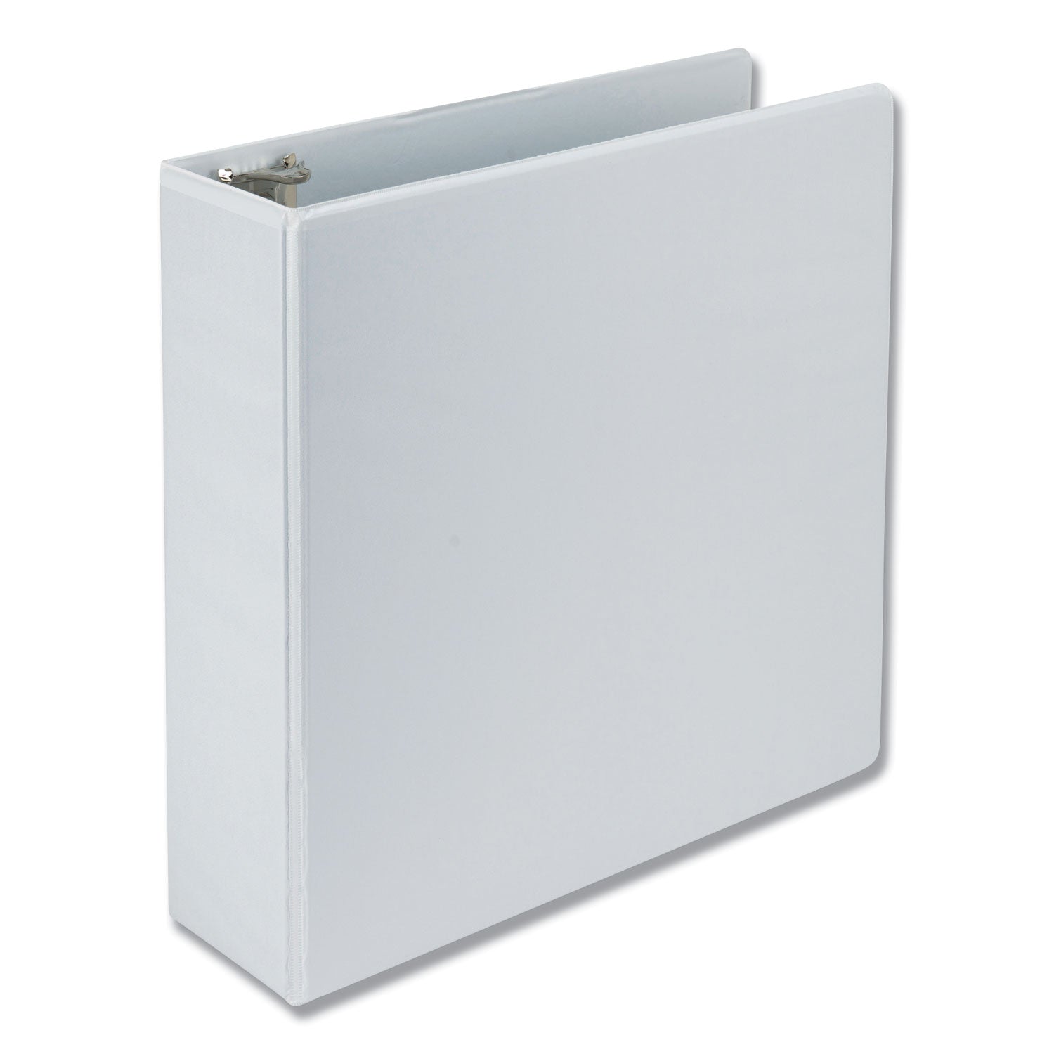 Earth's Choice Plant-Based D-Ring View Binder, 3 Rings, 3" Capacity, 11 x 8.5, White -