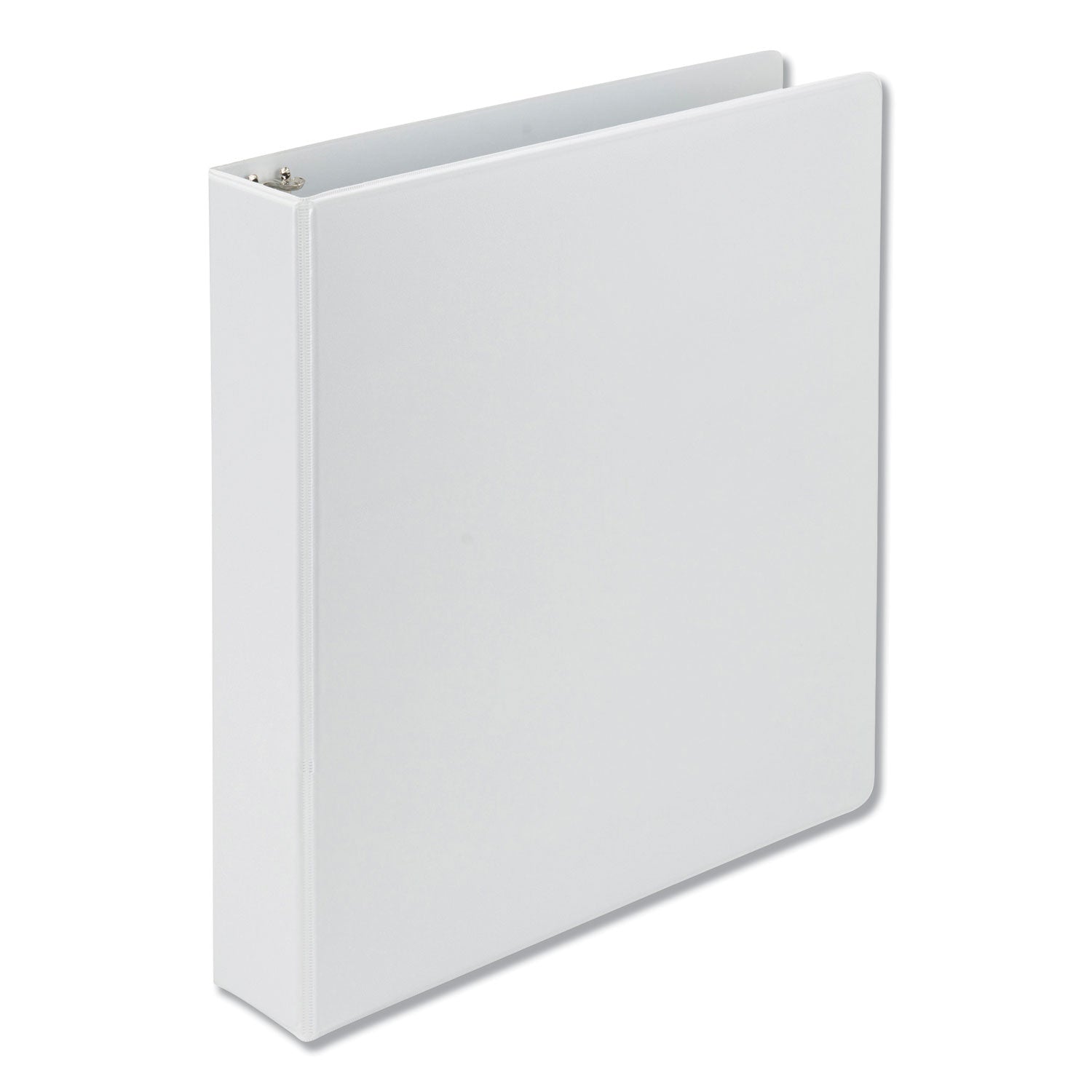 Earth's Choice Plant-Based D-Ring View Binder, 3 Rings, 1.5" Capacity, 11 x 8.5, White -