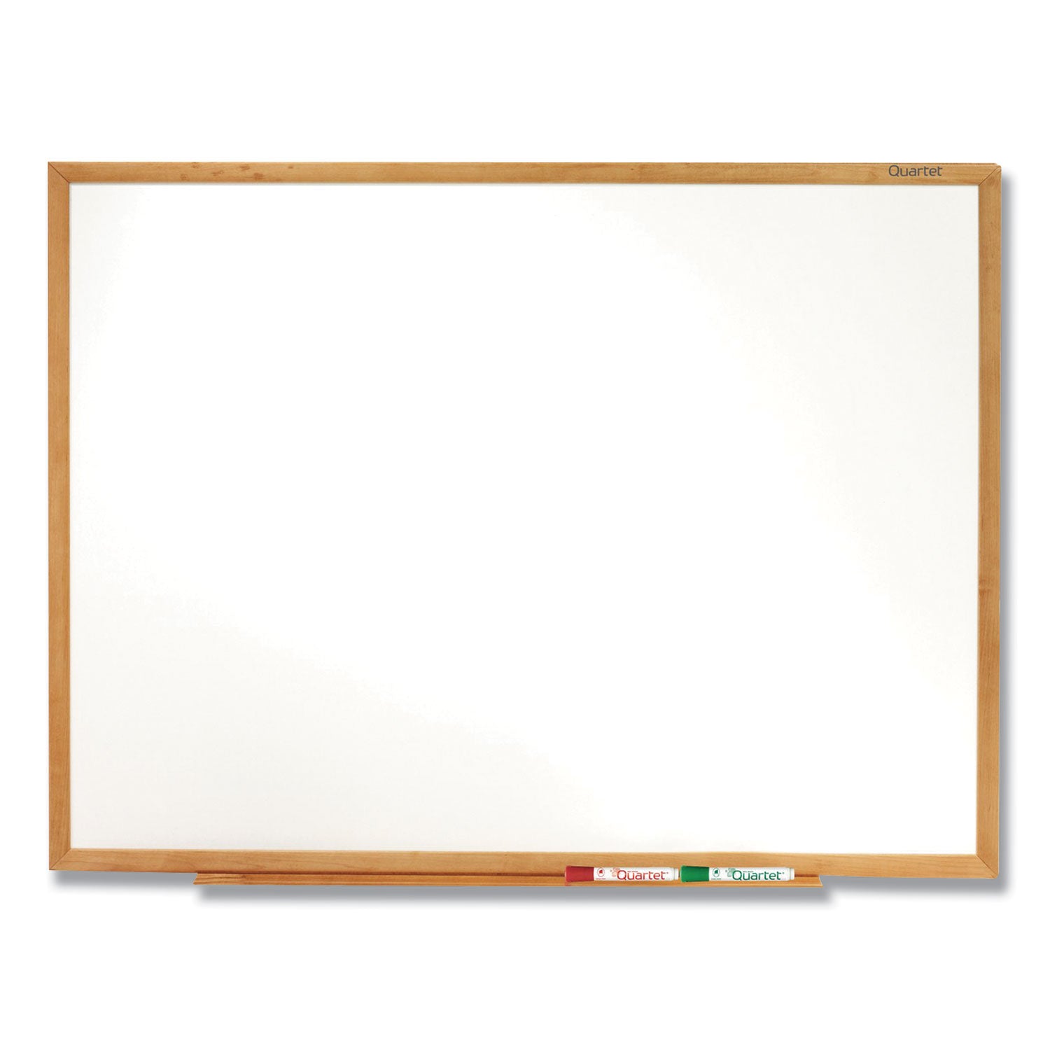 Classic Series Total Erase Dry Erase Boards, 72 x 48, White Surface, Oak Fiberboard Frame -
