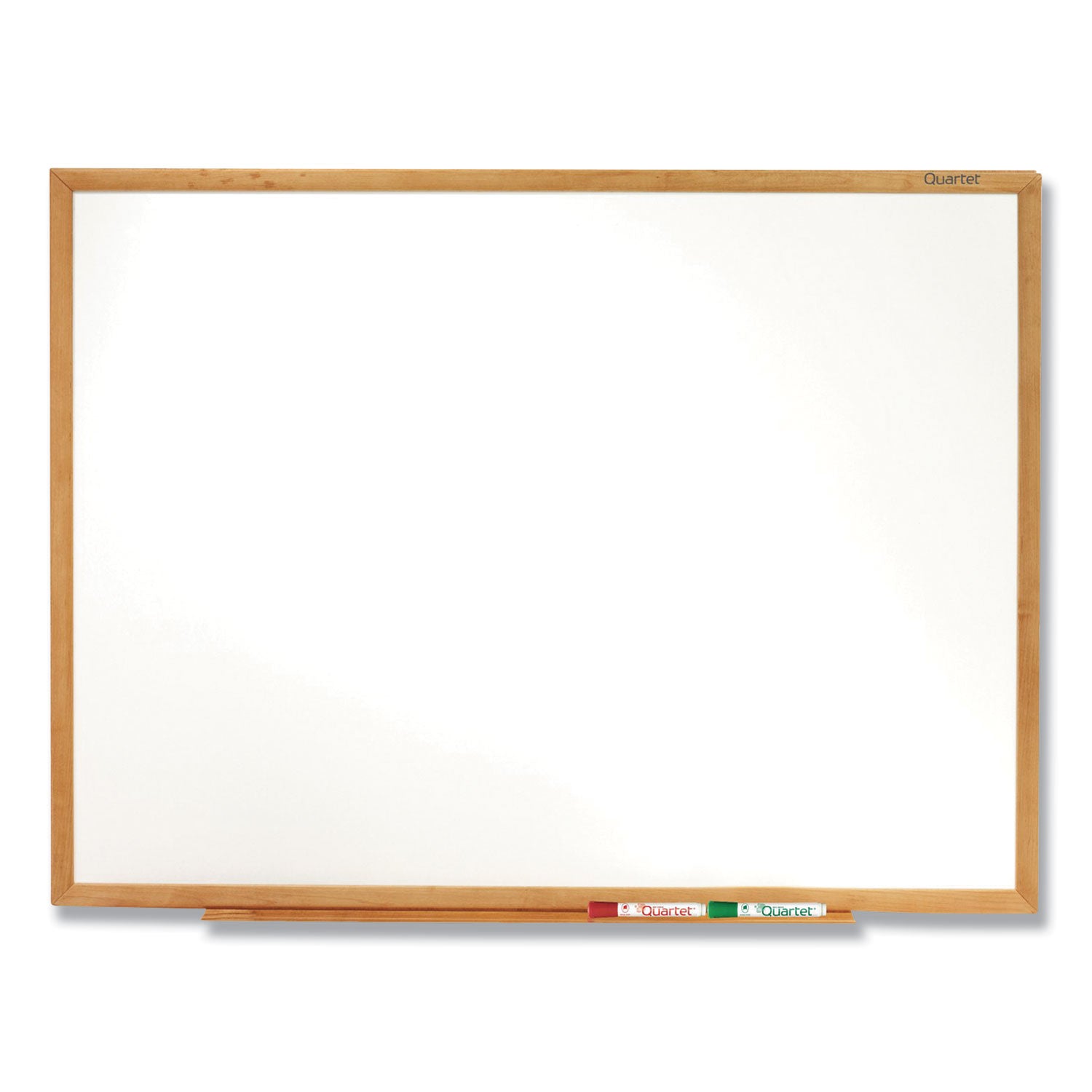 Classic Series Total Erase Dry Erase Boards, 36 x 24, White Surface, Oak Fiberboard Frame -