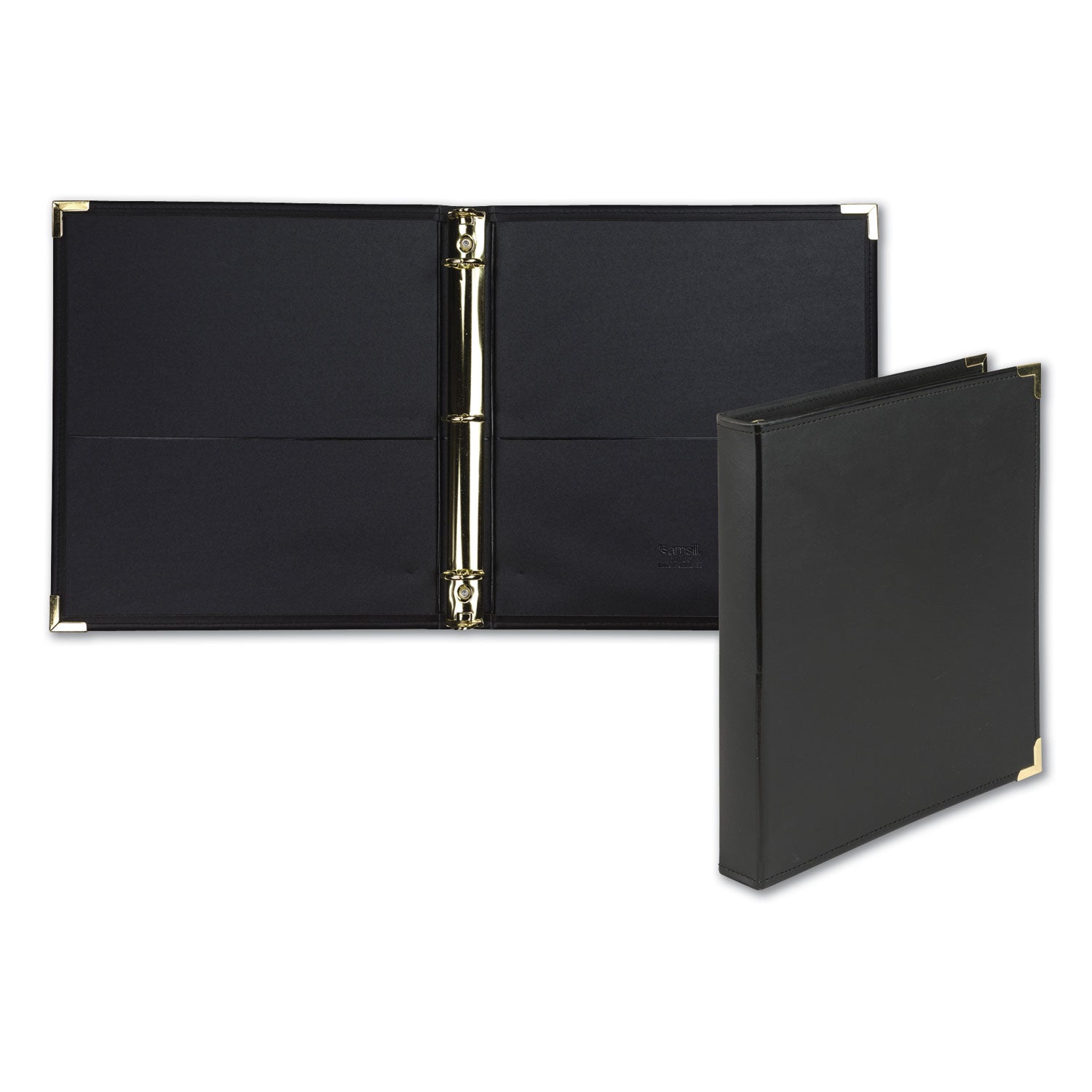 Classic Collection Ring Binder, 3 Rings, 1" Capacity, 11 x 8.5, Black -