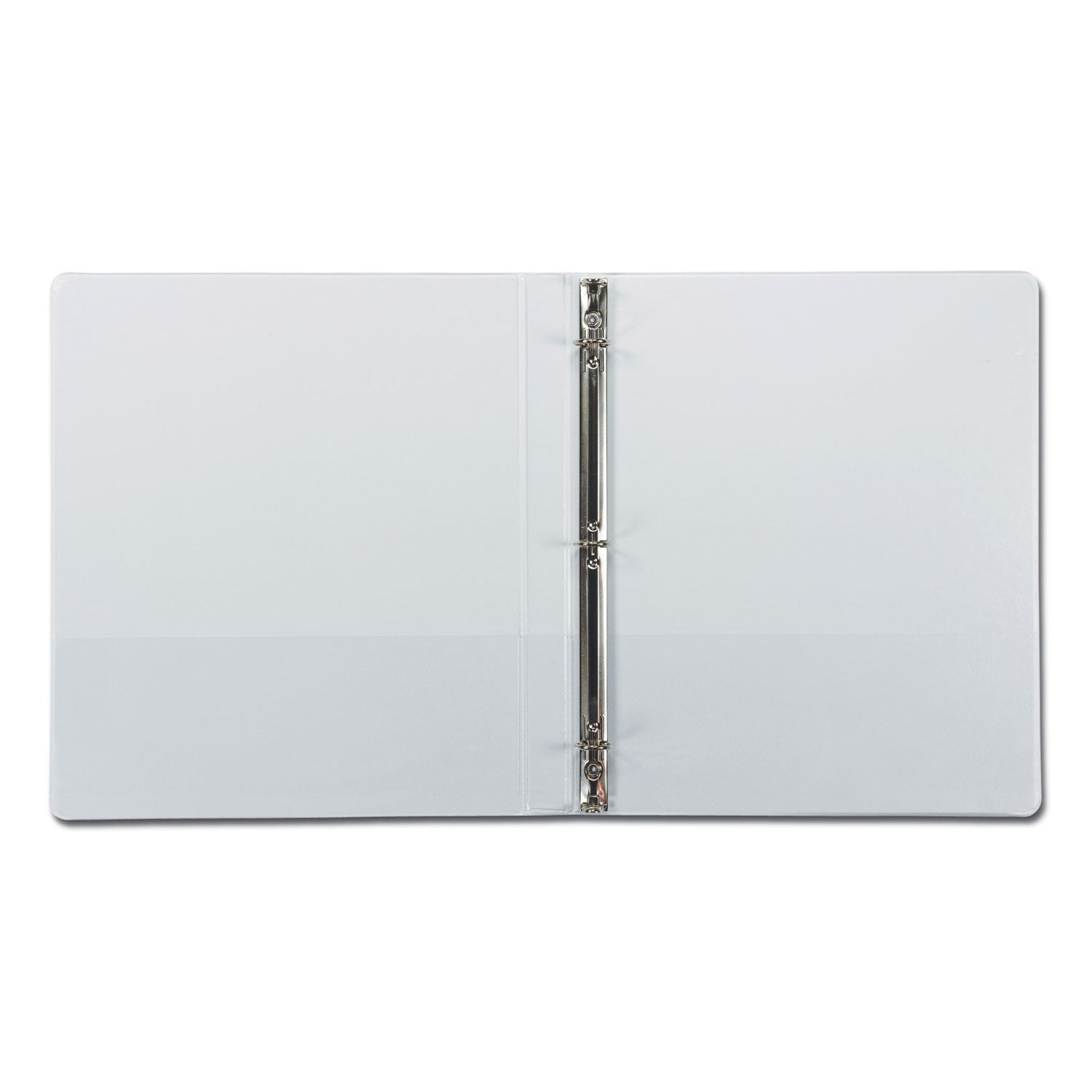 Earth's Choice Plant-Based Round Ring View Binder, 3 Rings, 0.5" Capacity, 11 x 8.5, White -