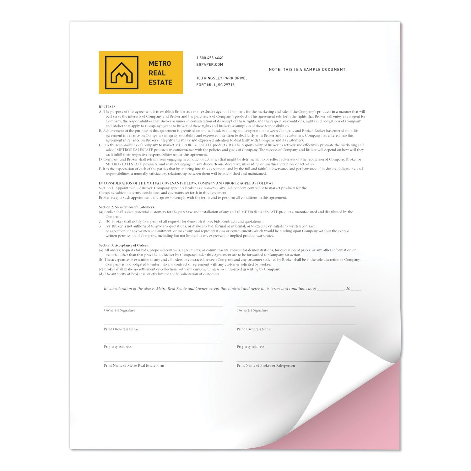 Revolution Digital Carbonless Paper, 2-Part, 8.5 x 11, Pink/White, 5,000/Carton -