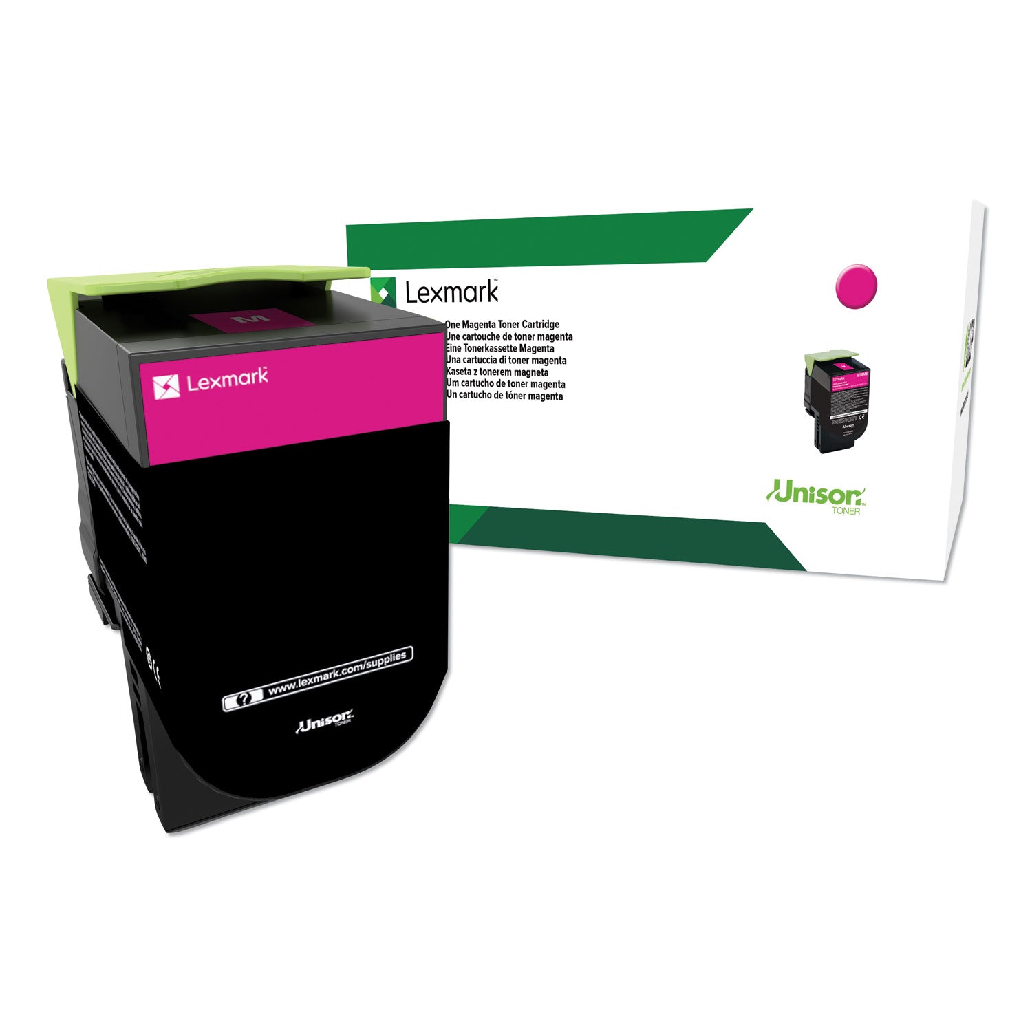 80C1HM0 Return Program High-Yield Toner, 3,000 Page-Yield, Magenta -