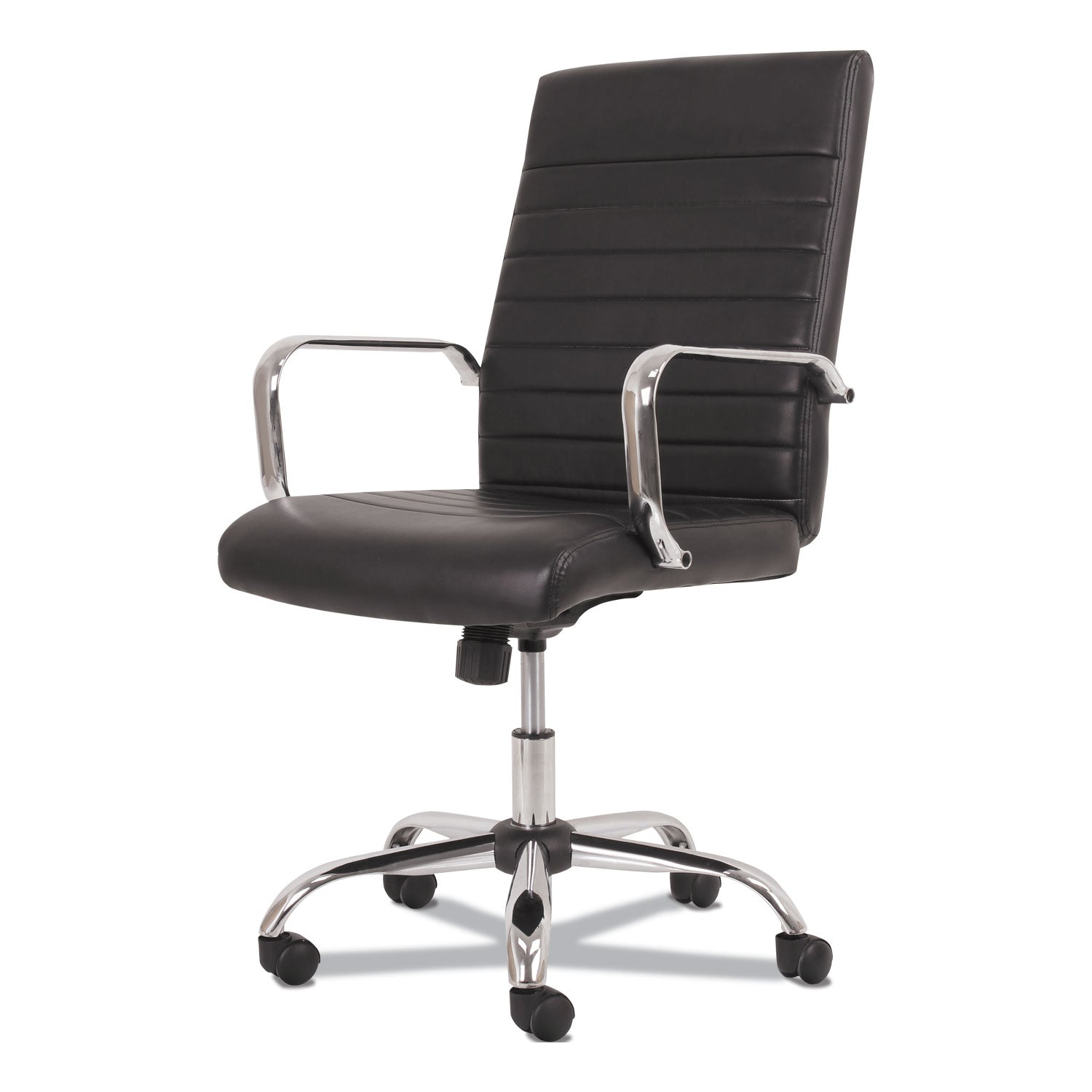5-eleven-mid-back-executive-chair-supports-up-to-250-lb-171-to-20-seat-height-black-seat-back-chrome-base_bsxvst511 - 2