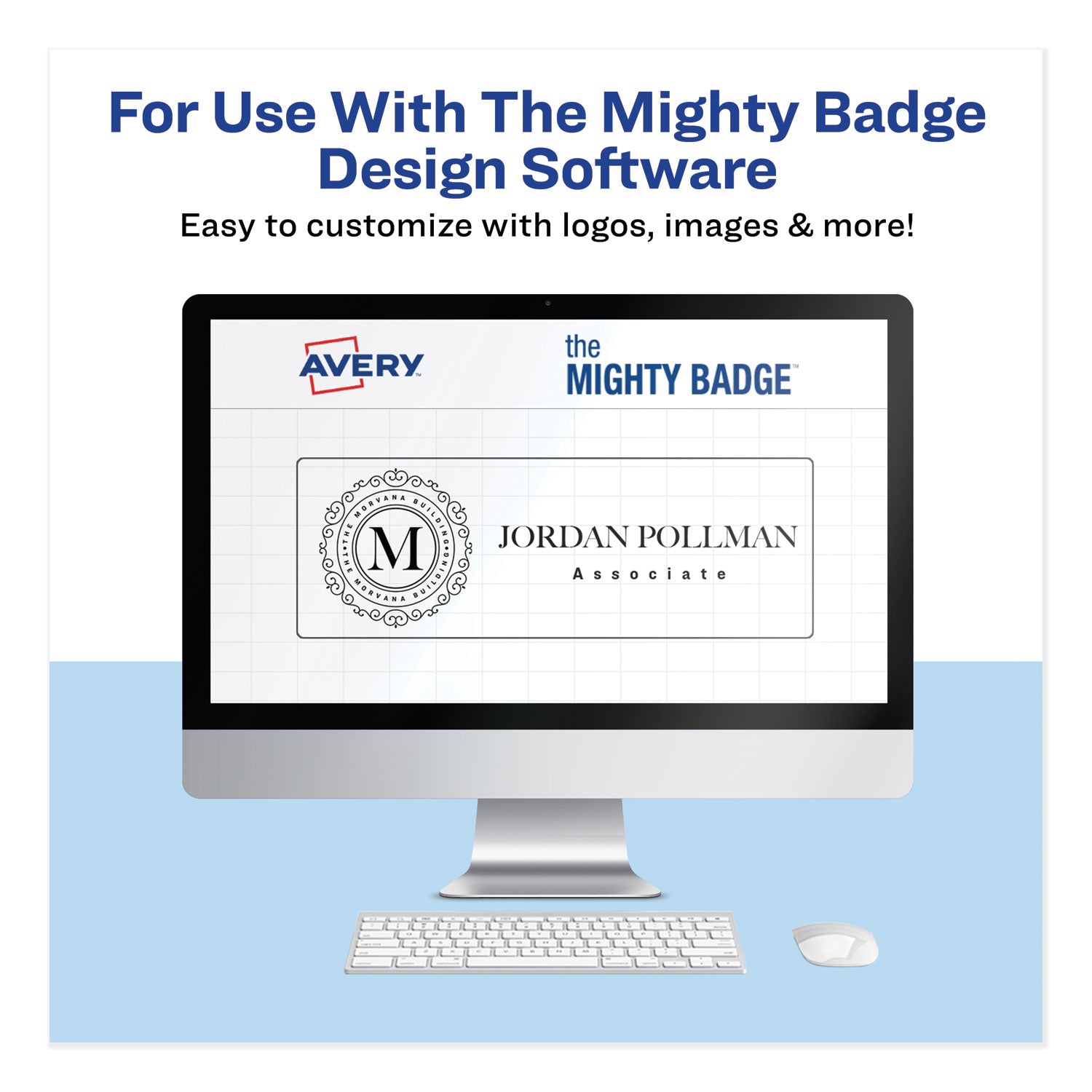 the-mighty-badge-name-badge-inserts-1-x-3-clear-laser-20-sheet-5-sheets-pack_ave71210 - 2
