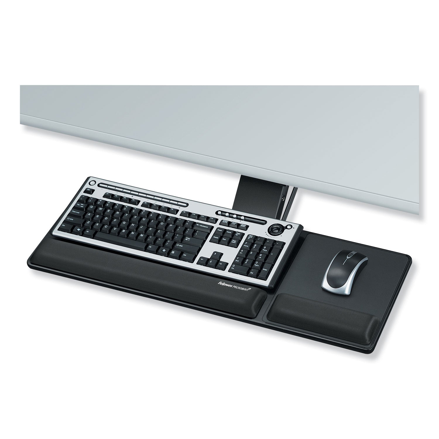 Designer Suites Compact Keyboard Tray, 19w x 9.5d, Black -