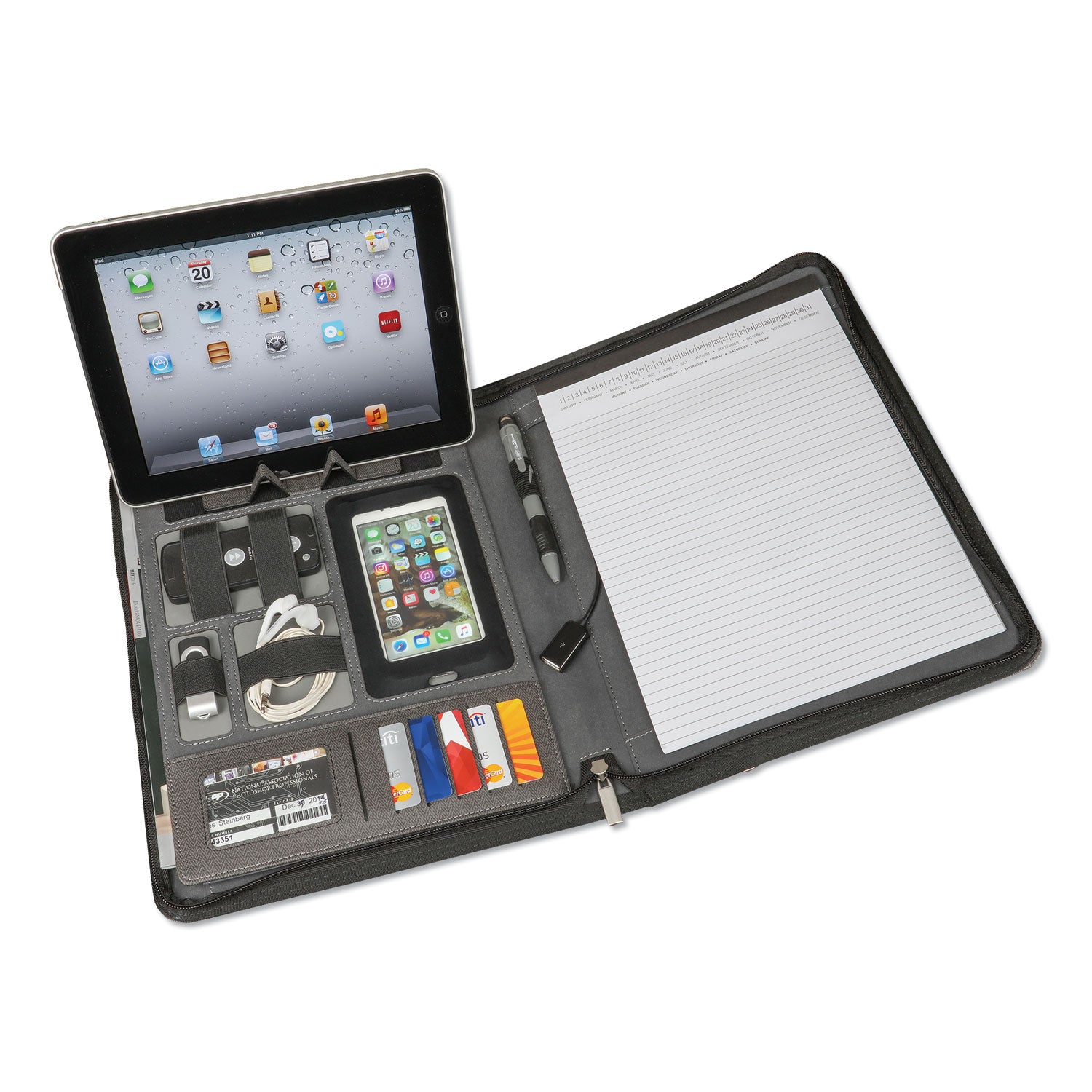 power-padfolio-zipper-1075-x-15-x-135-polyurethane-gray_aopart5004tp - 2