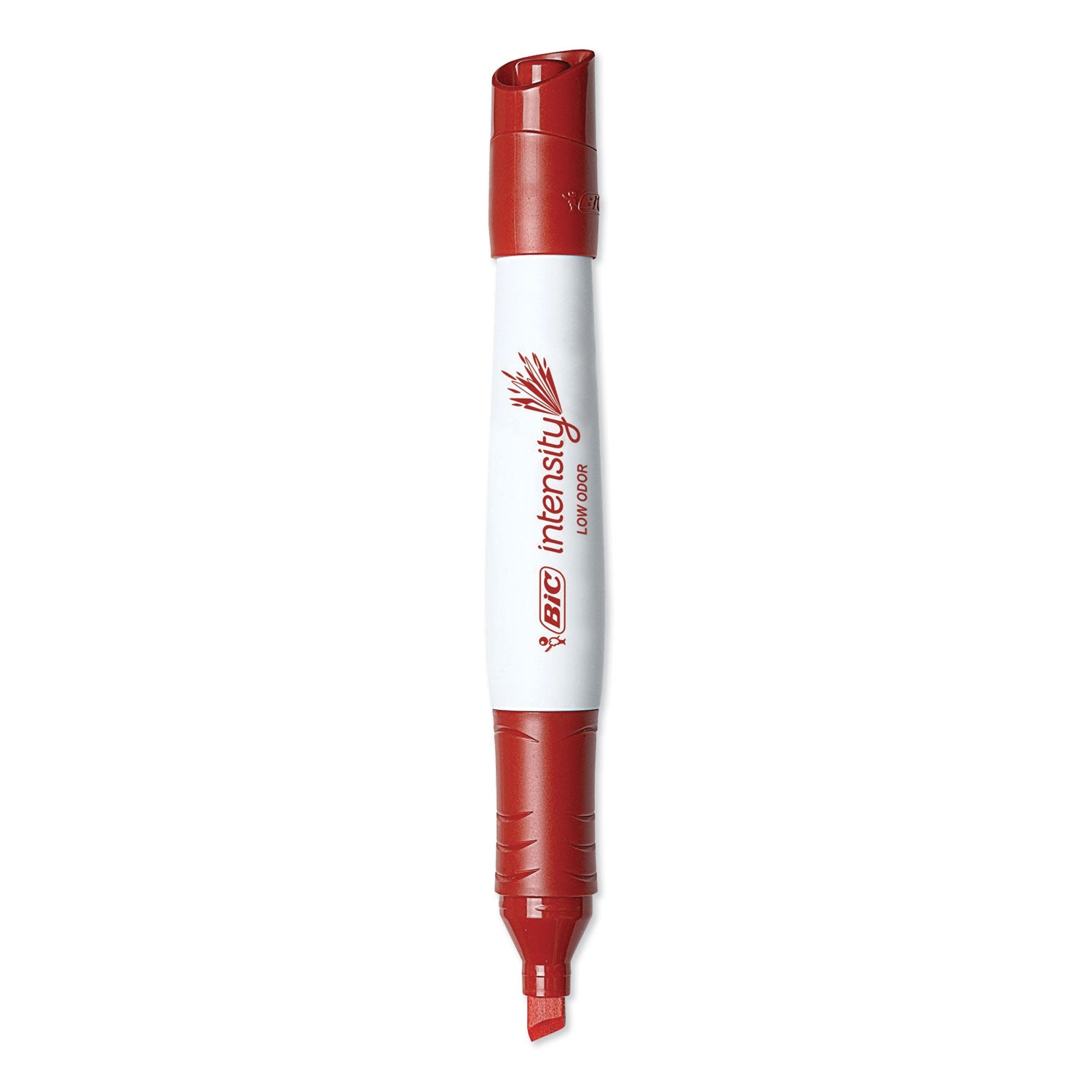 Intensity Low Odor Chisel Tip Dry Erase Marker, Extra-Broad Bullet Tip, Red, Dozen -