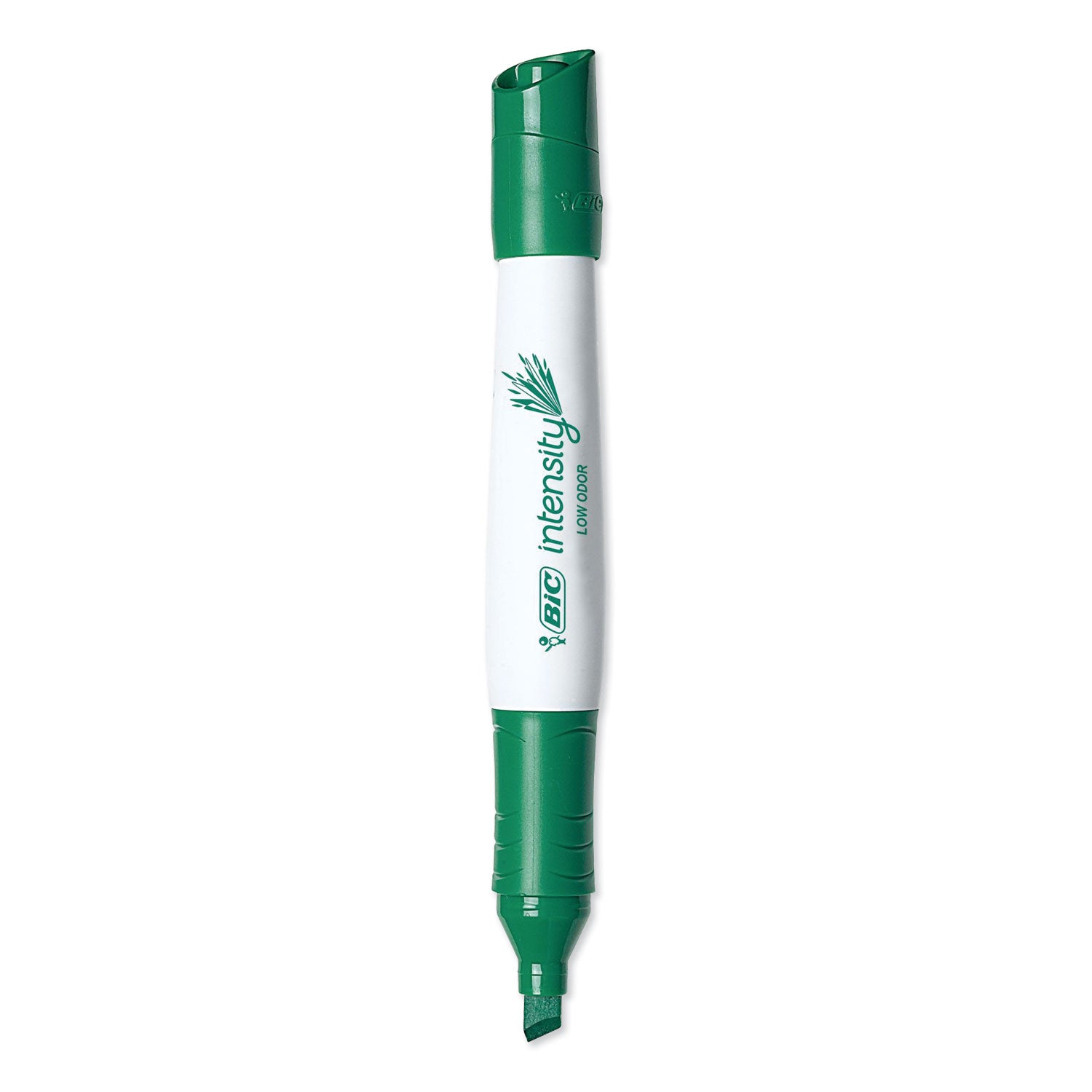 Intensity Low Odor Chisel Tip Dry Erase Marker, Broad Chisel Tip, Green, Dozen -