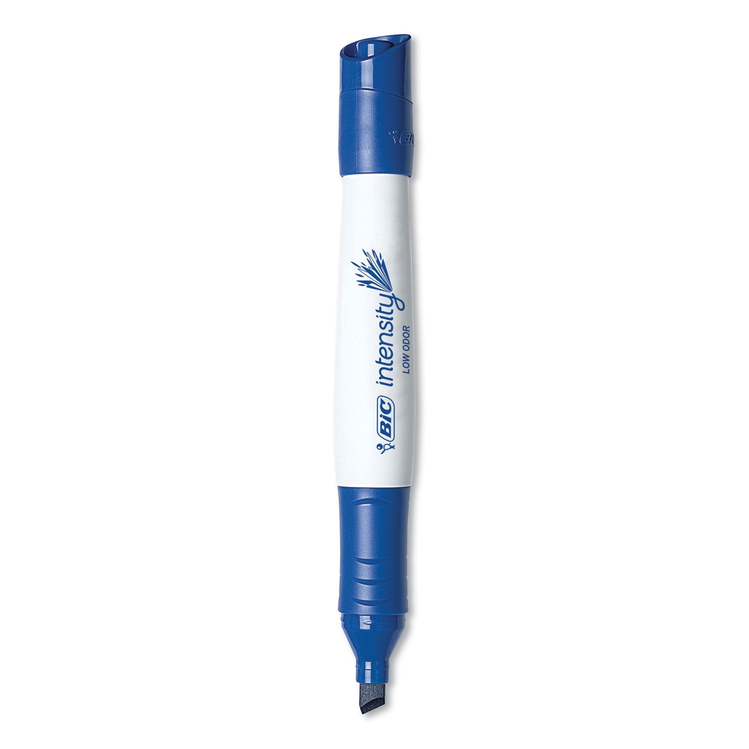 Intensity Low Odor Chisel Tip Dry Erase Marker, Broad Chisel Tip, Blue, Dozen -