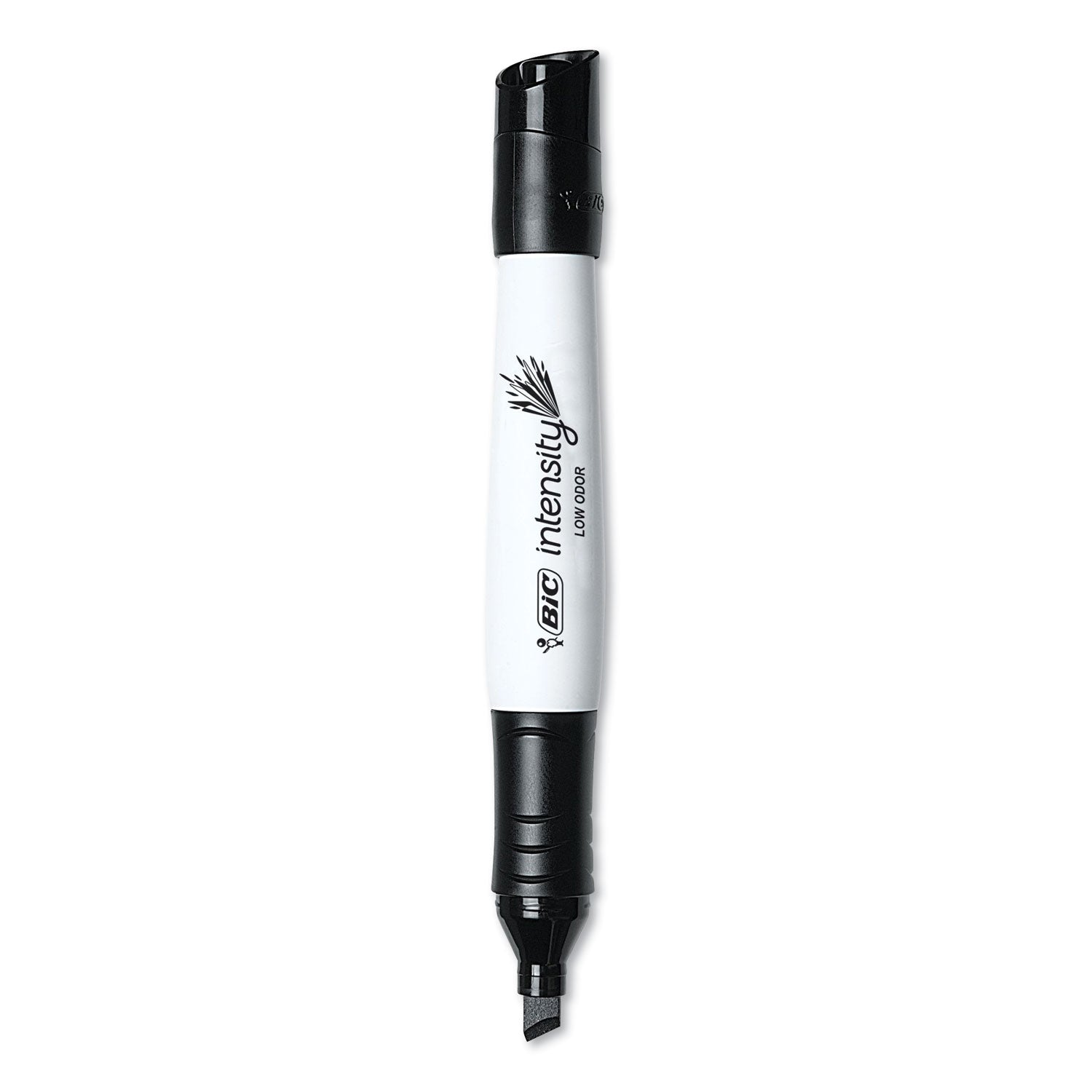 Intensity Low Odor Chisel Tip Dry Erase Marker, Broad Chisel Tip, Black, Dozen -