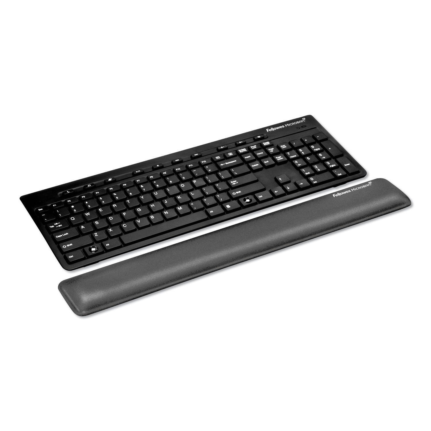 Keyboard Wrist Support with Microban Protection, 18.37 x 2.75, Graphite -