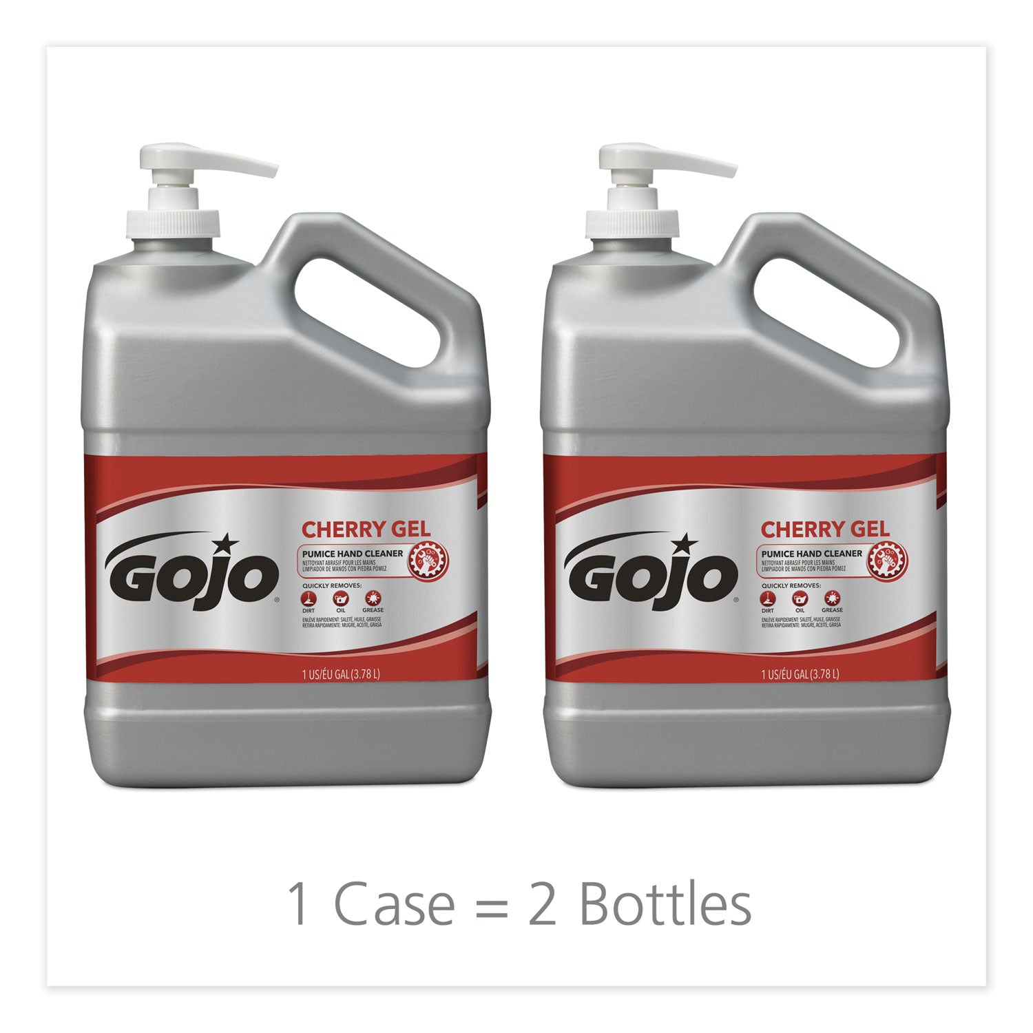 cherry-gel-pumice-hand-cleaner-cherry-scent-1-gal-bottle-2-carton_goj235802 - 2