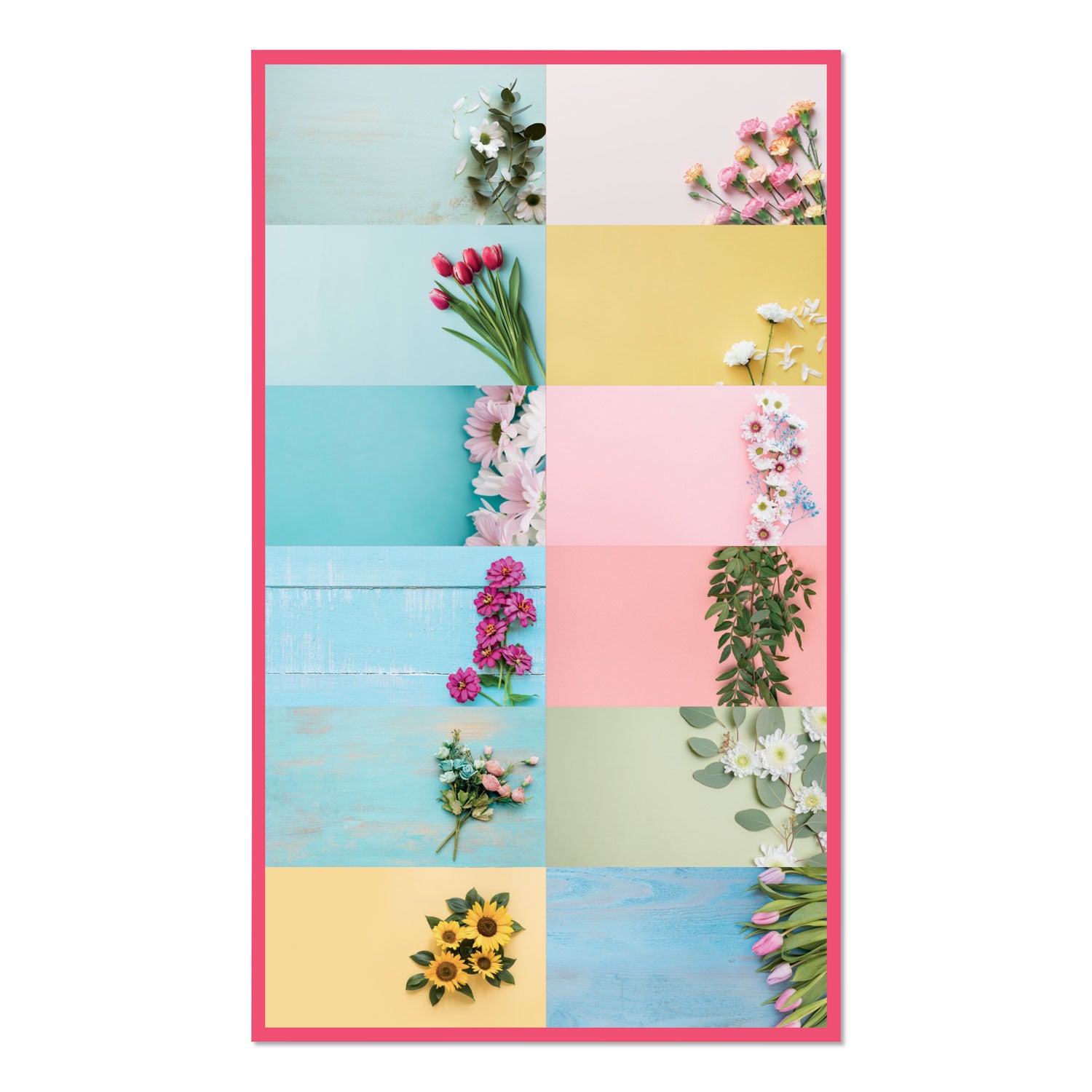 Romantic Wall Calendar, Romantic Floral Photography, 12 x 17, Multicolor/White Sheets, 12-Month (Jan to Dec): 2024 - 2