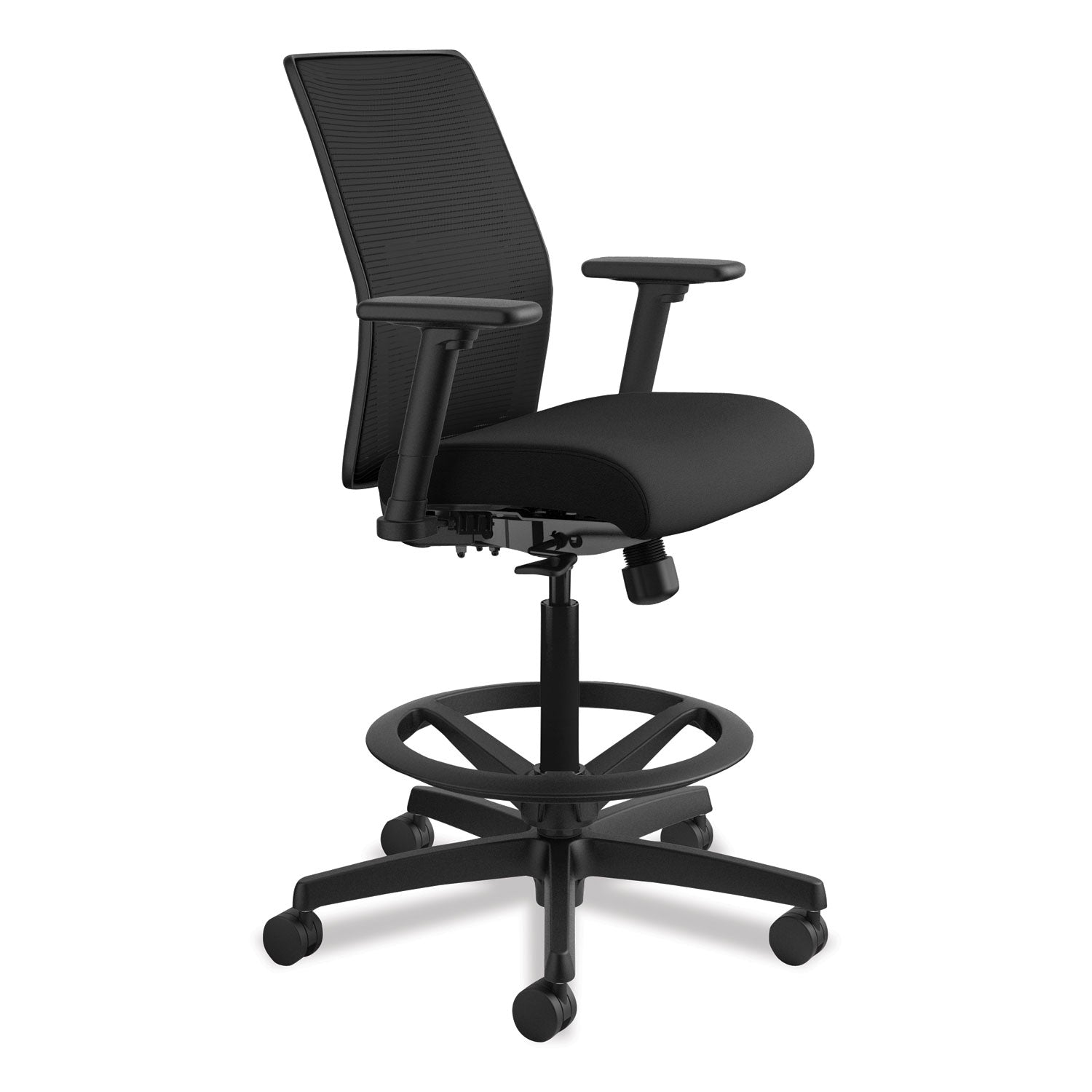 ignition-20-ilira-stretch-mesh-back-task-stool-supports-up-to-300-lb-23-to-32-seat-height-black_honi2s1amblc10t - 2