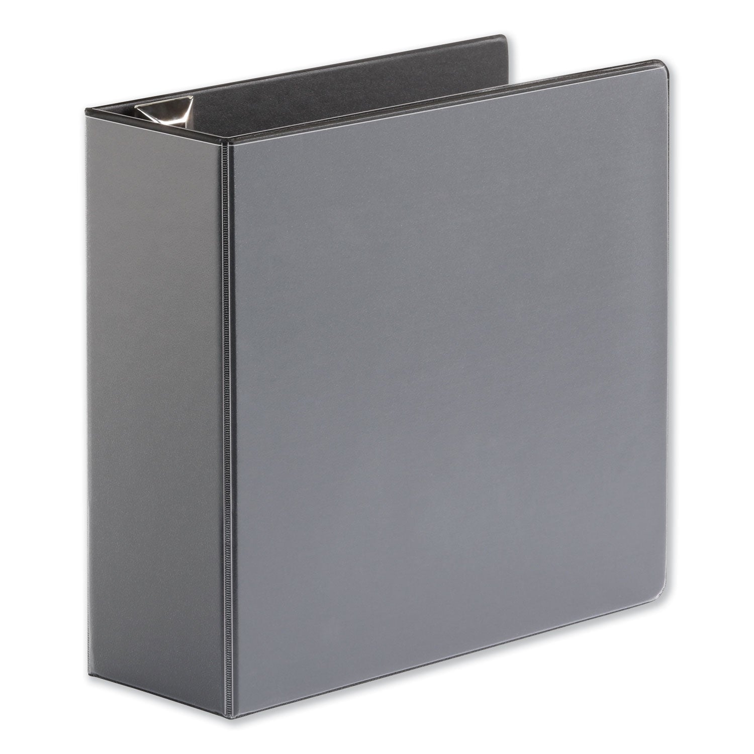 Deluxe Easy-to-Open D-Ring View Binder, 3 Rings, 4" Capacity, 11 x 8.5, Black -