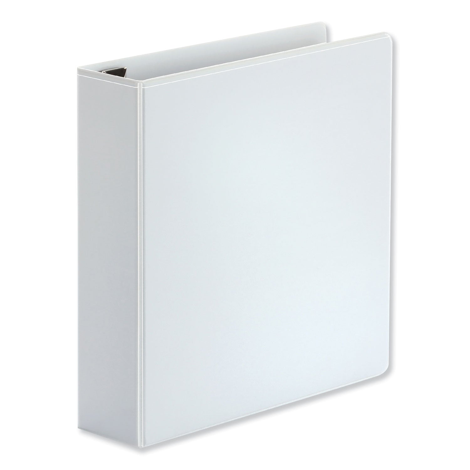 Deluxe Easy-to-Open D-Ring View Binder, 3 Rings, 2" Capacity, 11 x 8.5, White -