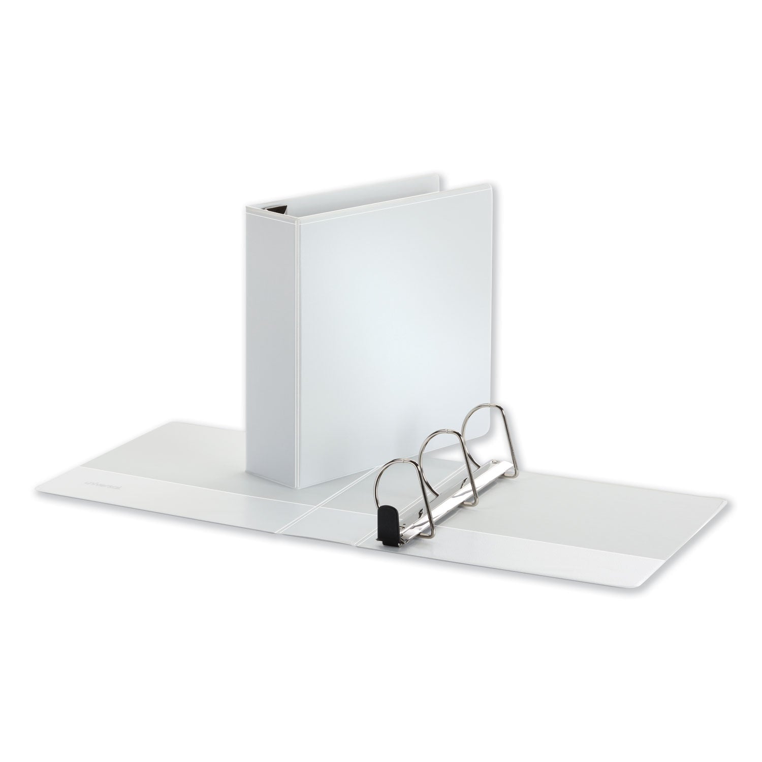 Deluxe Easy-to-Open D-Ring View Binder, 3 Rings, 3" Capacity, 11 x 8.5, White -