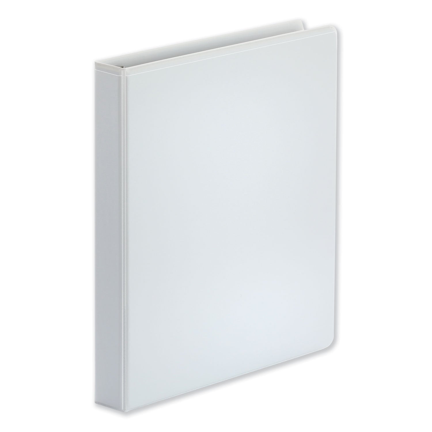 Deluxe Easy-to-Open D-Ring View Binder, 3 Rings, 1" Capacity, 11 x 8.5, White -