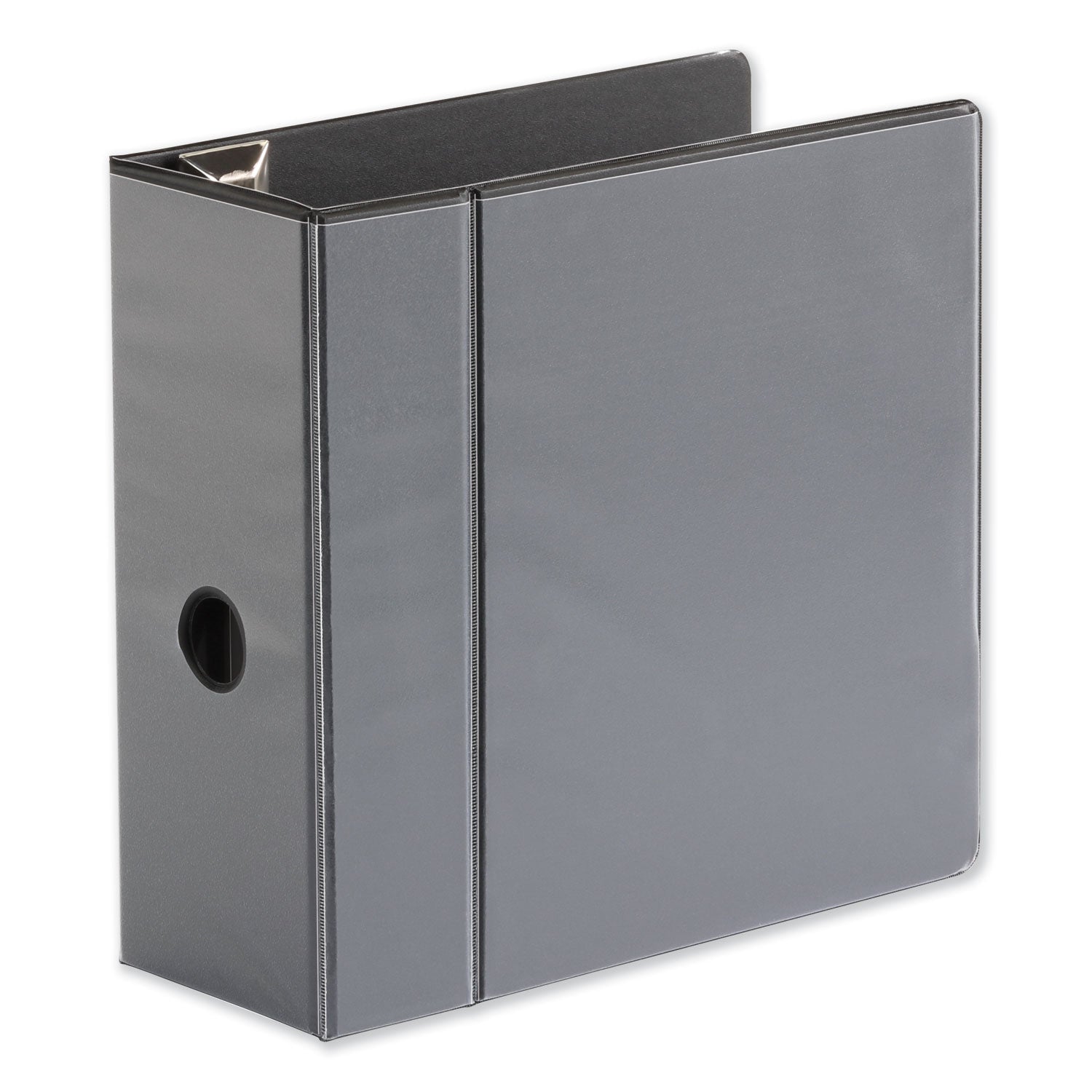 Deluxe Easy-to-Open D-Ring View Binder, 3 Rings, 5" Capacity, 11 x 8.5, Black -