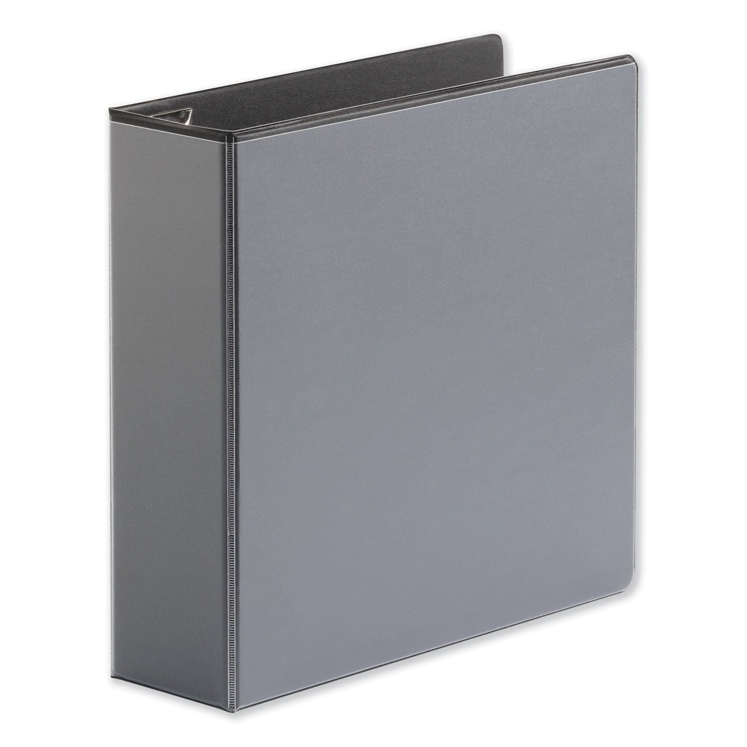 Deluxe Easy-to-Open D-Ring View Binder, 3 Rings, 3" Capacity, 11 x 8.5, Black -