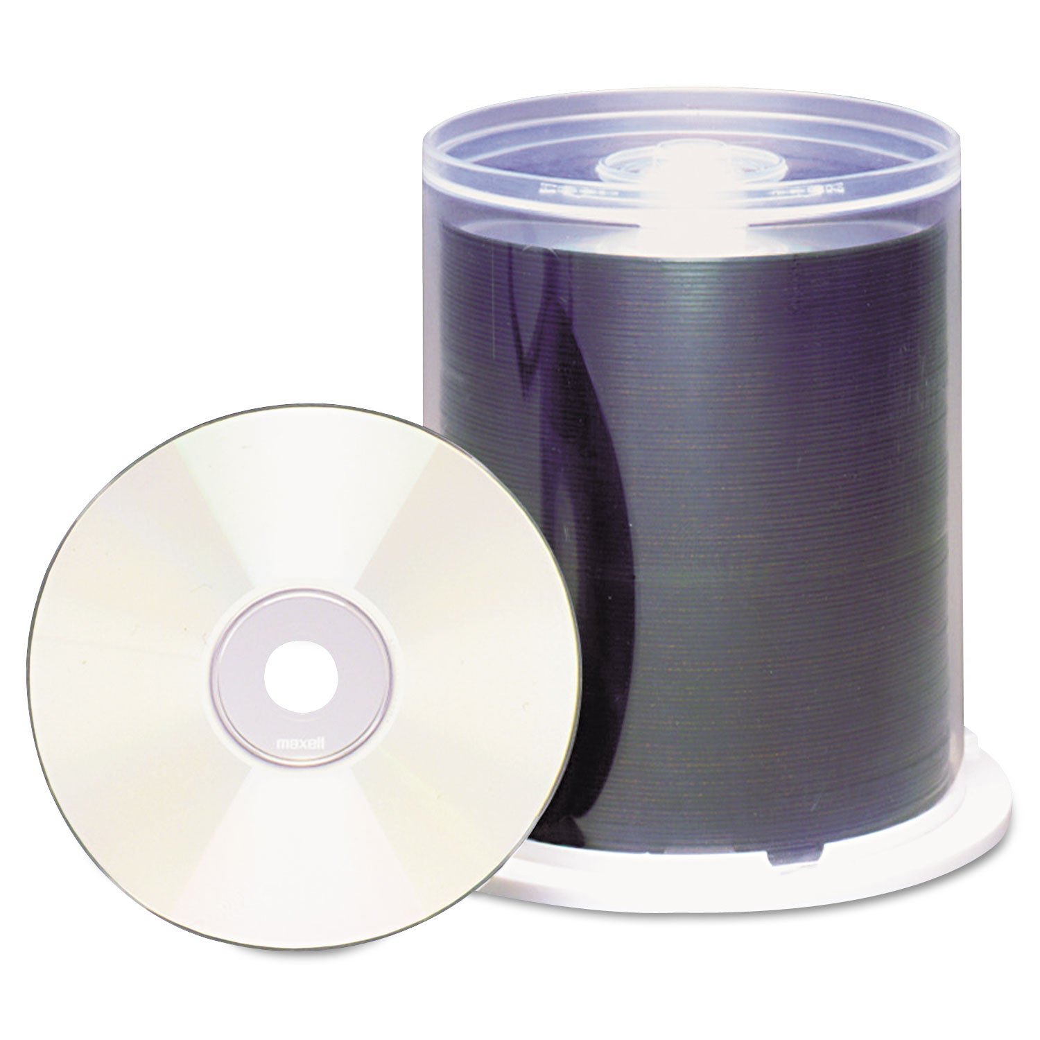 CD-R Printable Recordable Disc, 700 MB/80 min, 48x, Spindle, Matte White, 100/Pack -