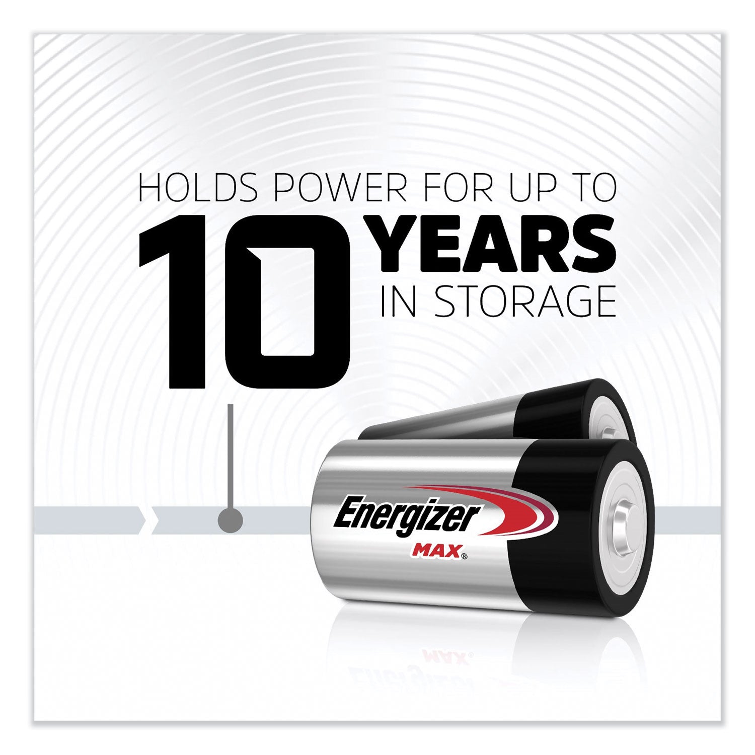 MAX Alkaline D Batteries, 1.5 V, 8/Pack -