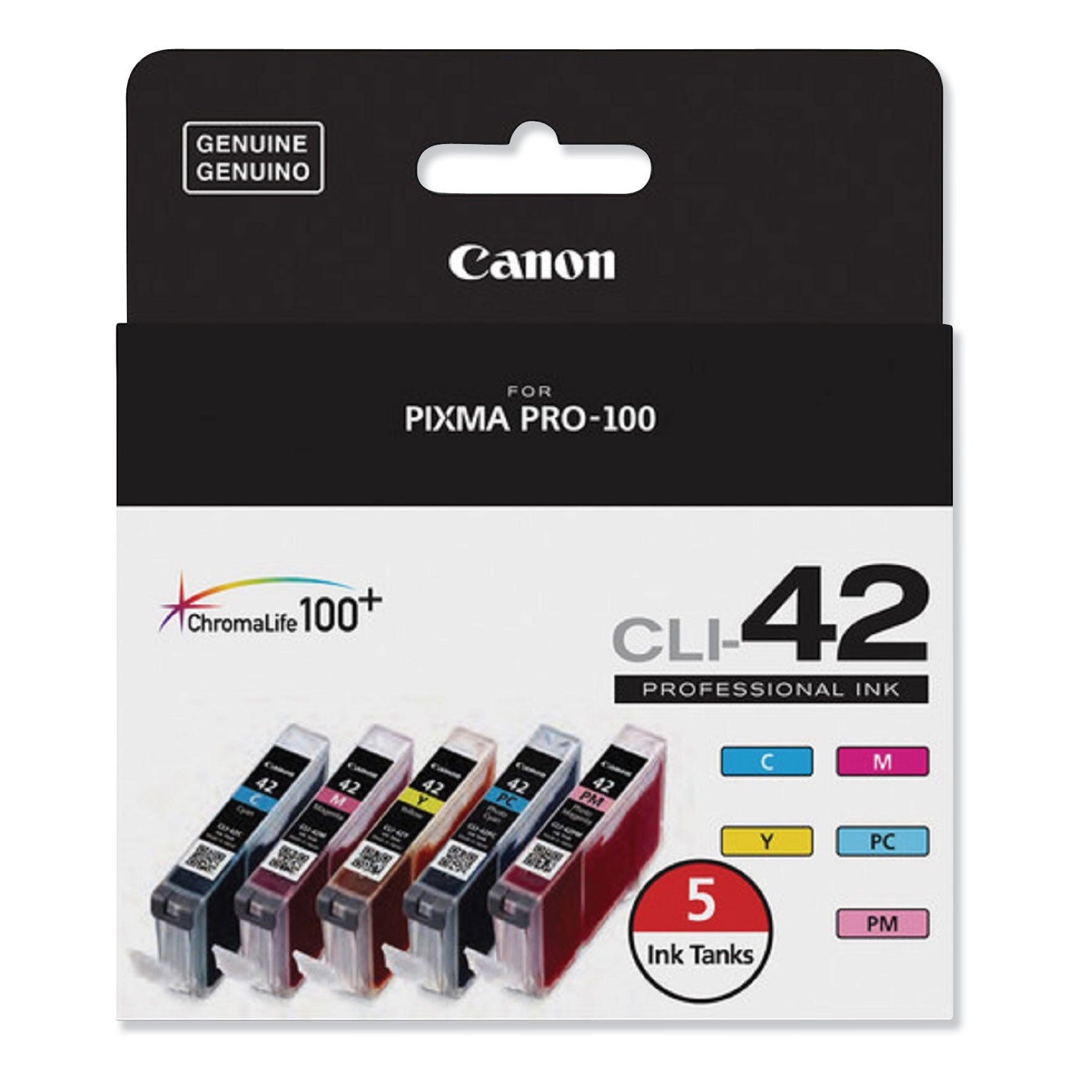 6385b010-cli-42-chromalife100+-ink-cyan-magenta-photo-cyan-photo-magenta-yellow_cnm6385b010 - 1