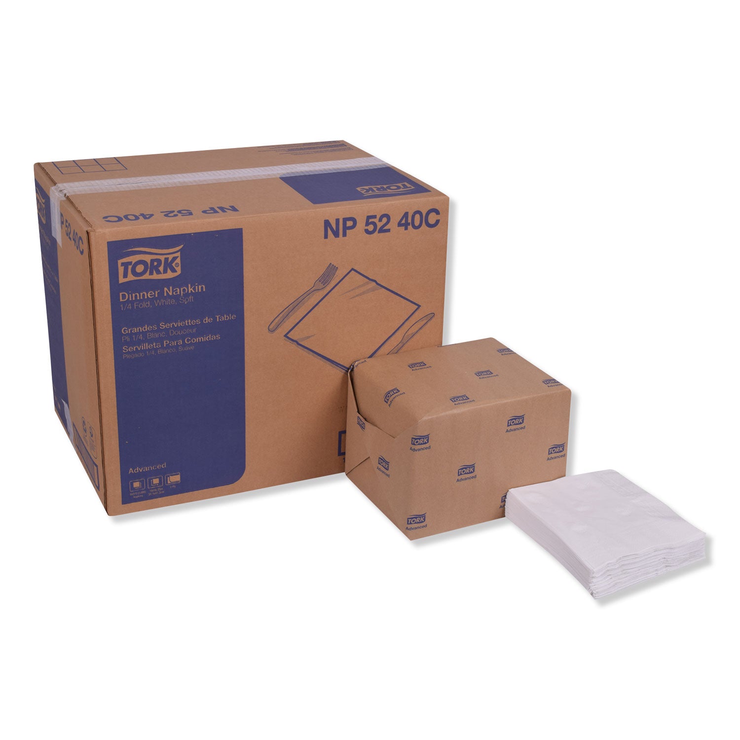 advanced-dinner-napkins-2-ply-15-x-1625-white-375-pack-8-packs-carton_trknp5240c - 1