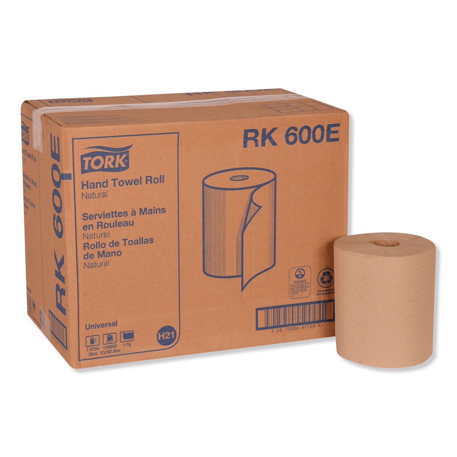 universal-hardwound-roll-towel-1-ply-788-x-600-ft-natural-12-carton_trkrk600e - 1
