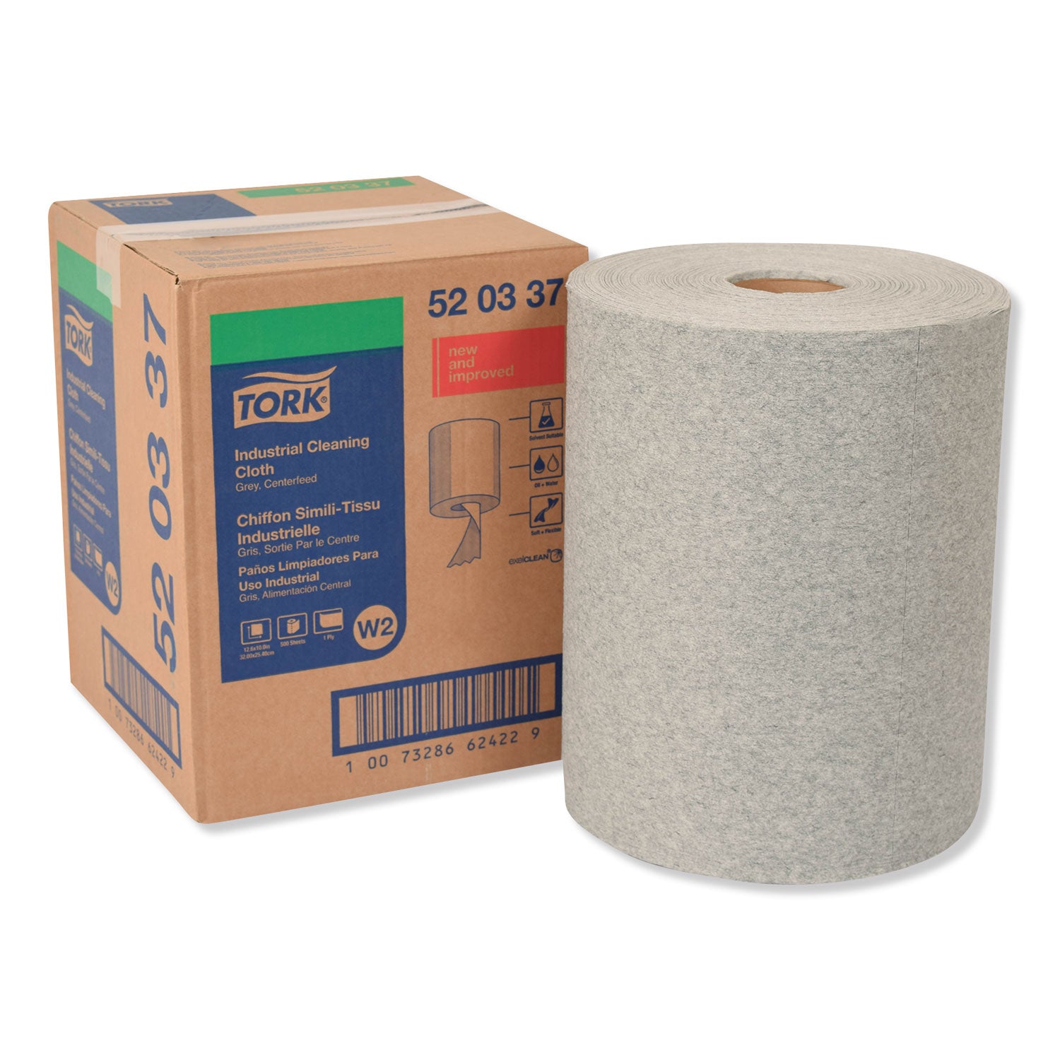 industrial-cleaning-cloths-1-ply-126-x-10-gray-500-wipes-roll_trk520337 - 1