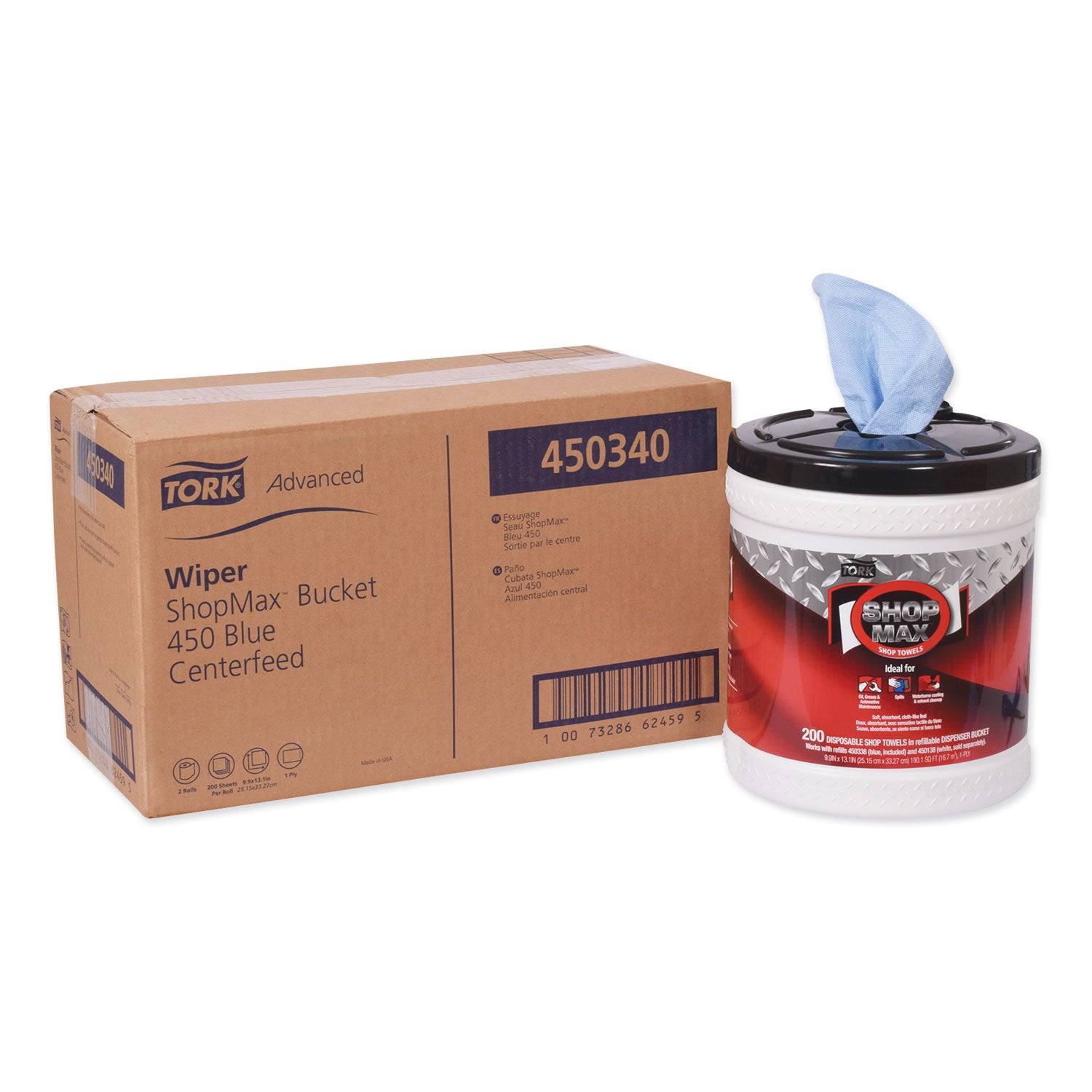 advanced-shopmax-wiper-450-85-x-10-blue-200-bucket-2-buckets-carton_trk450340 - 1
