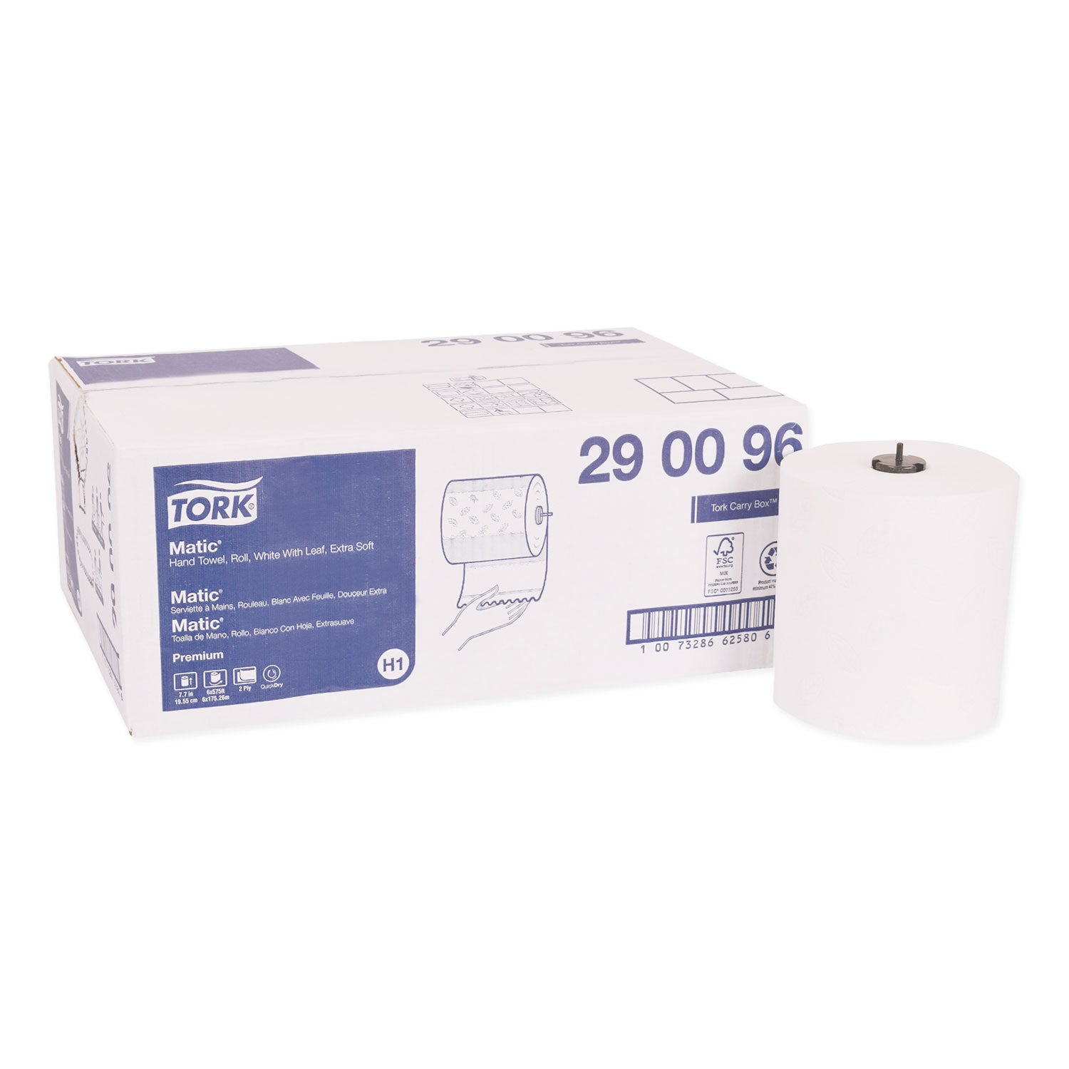 premium-soft-matic-hand-towel-roll-2-ply-77-x-575-ft-white-704-roll-6-rolls-carton_trk290096 - 1