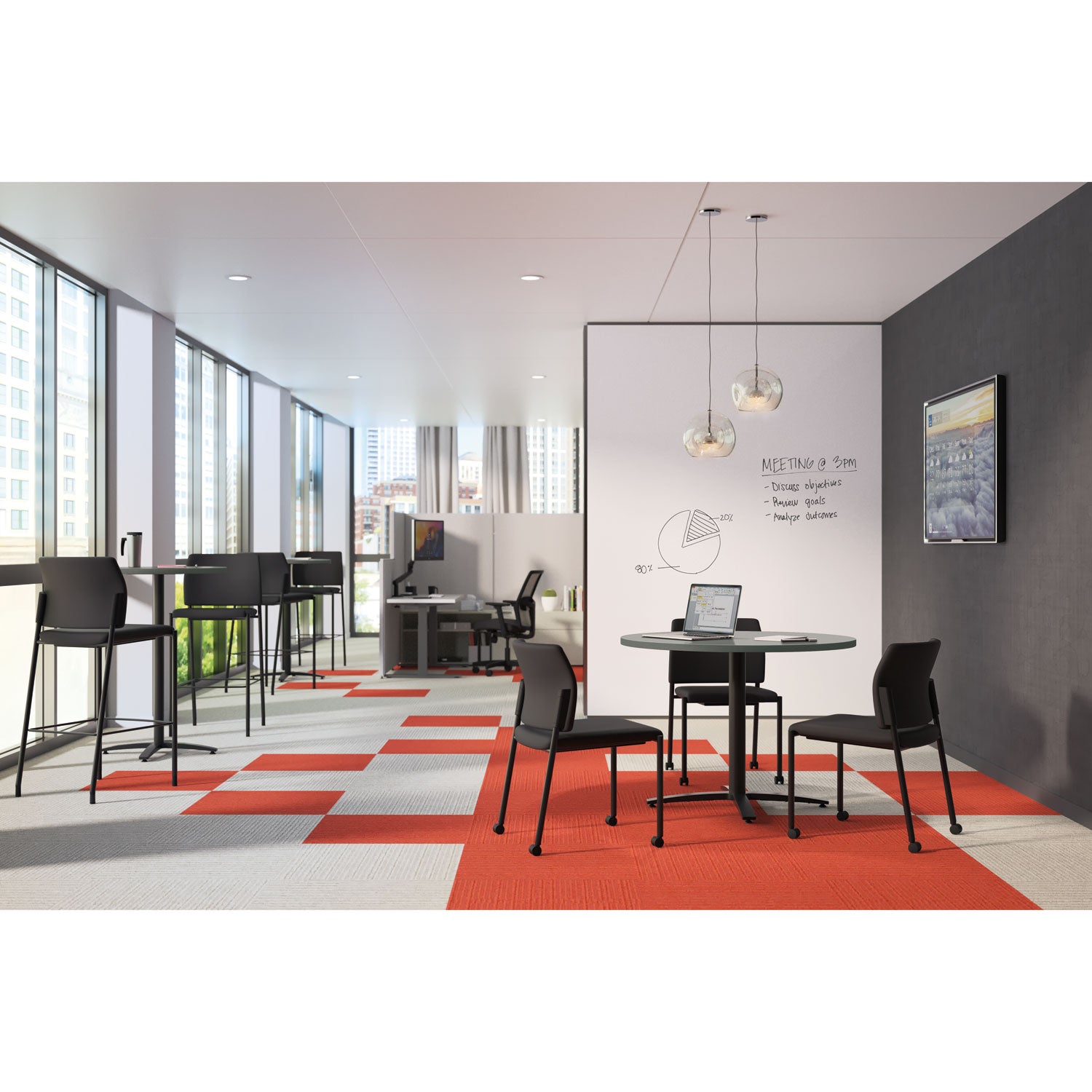 between-round-table-tops-36-diameter-steel-mesh-charcoal_honbtrnd36na9s - 2