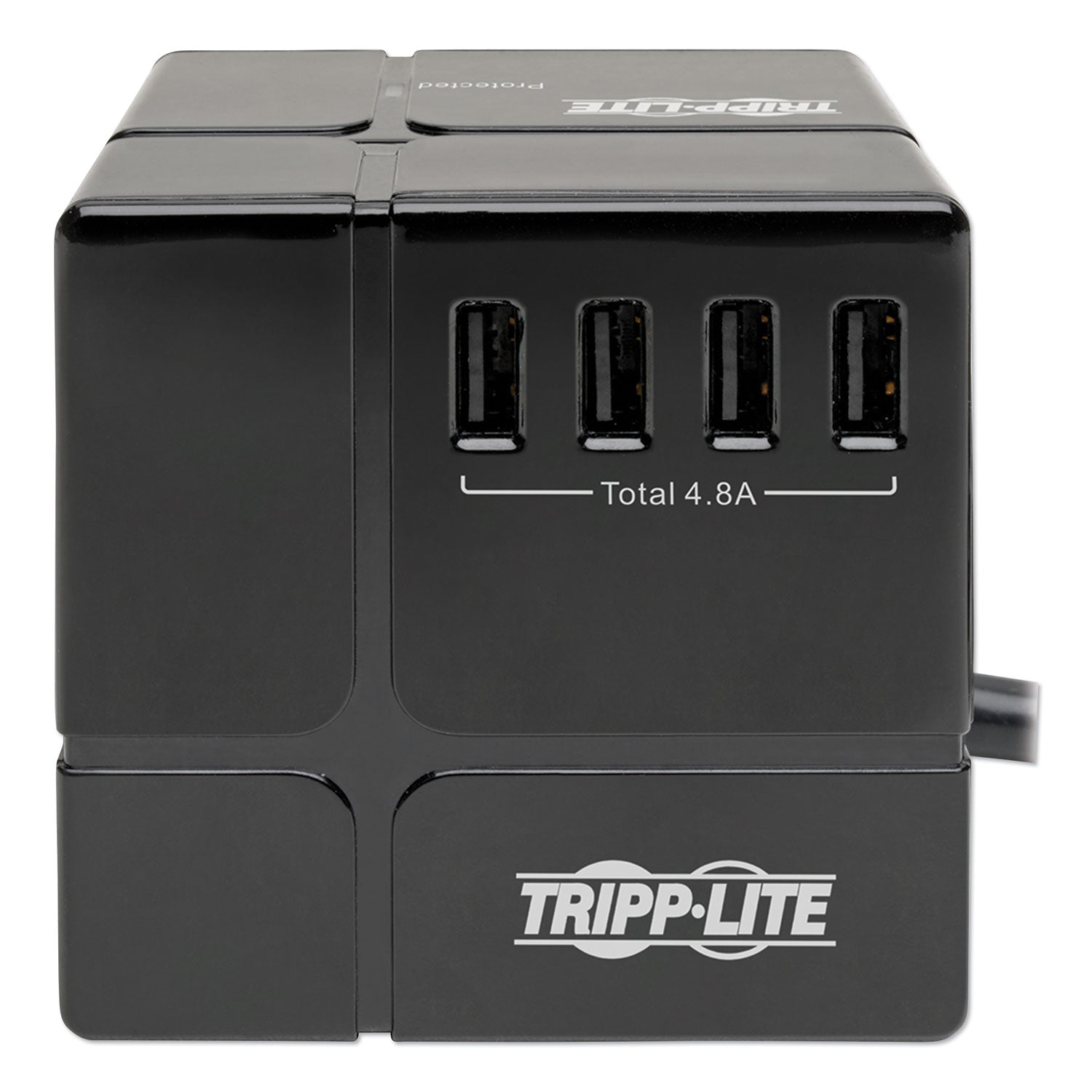 power-cube-surge-protector-3-ac-outlets-6-usb-a-ports-6-ft-cord-540-j-black_trptlp366cubeus - 2