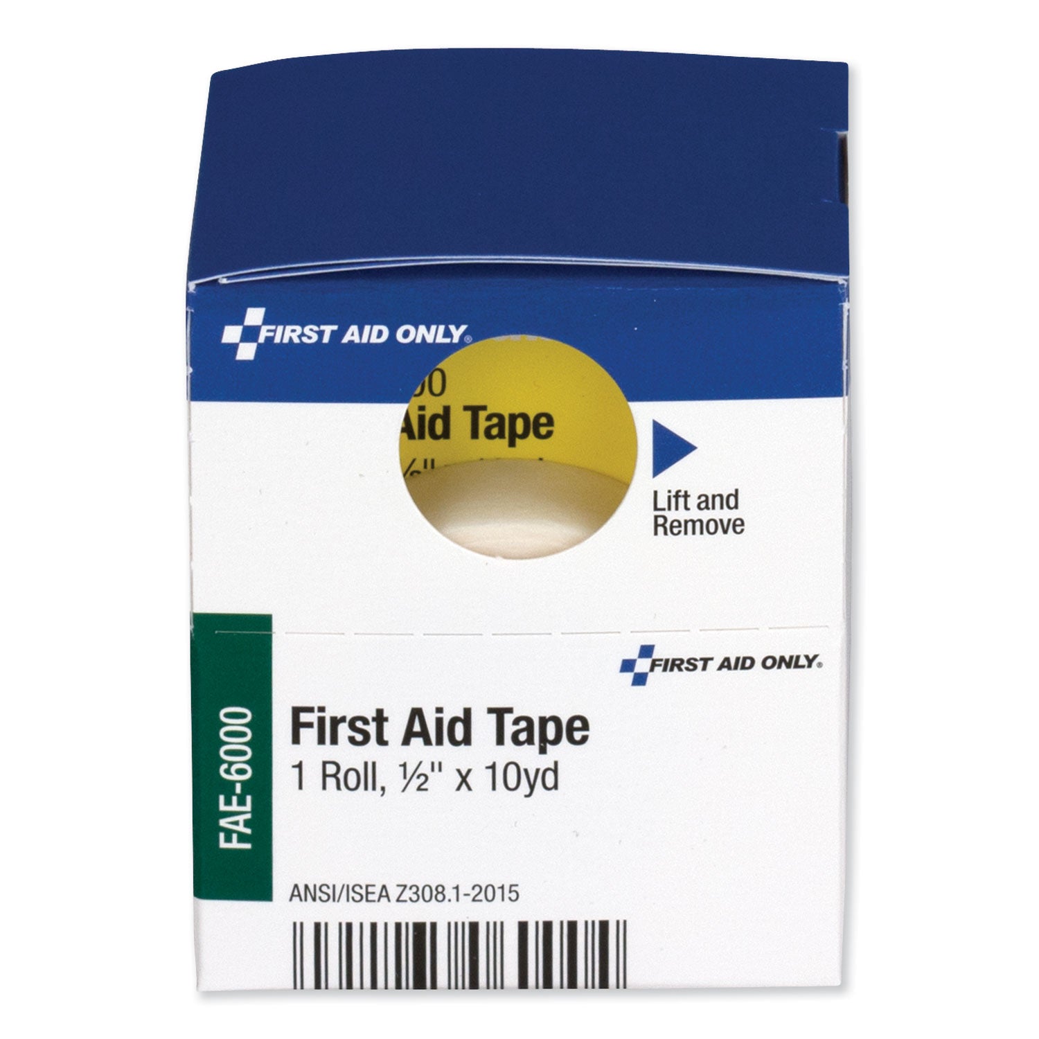 First Aid Tape, Acrylic, 0.5" x 10 yds, White -