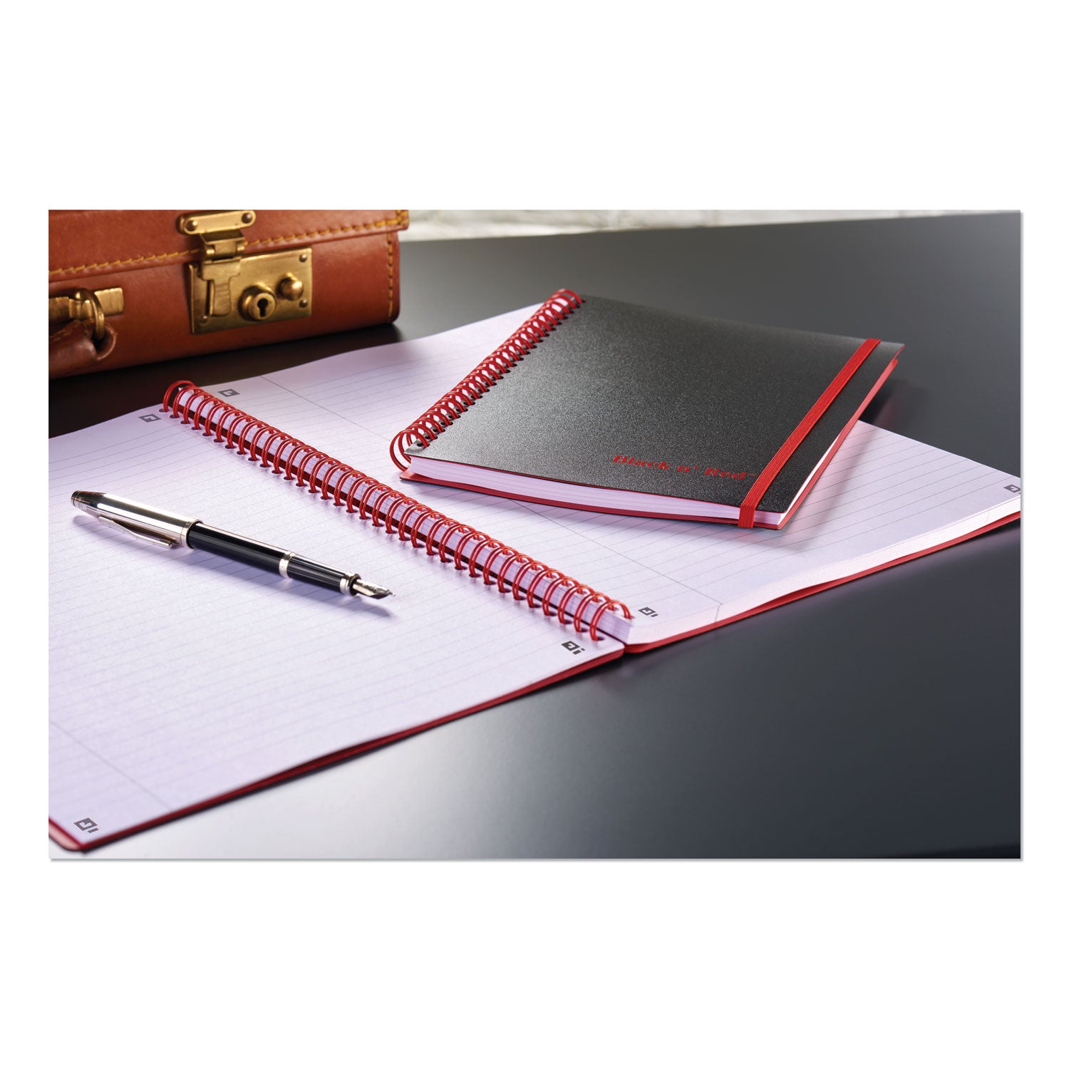 Flexible Cover Twinwire Notebooks, SCRIBZEE Compatible, 1-Subject, Wide/Legal Rule, Black Cover, (70) 8.25 x 5.63 Sheets -