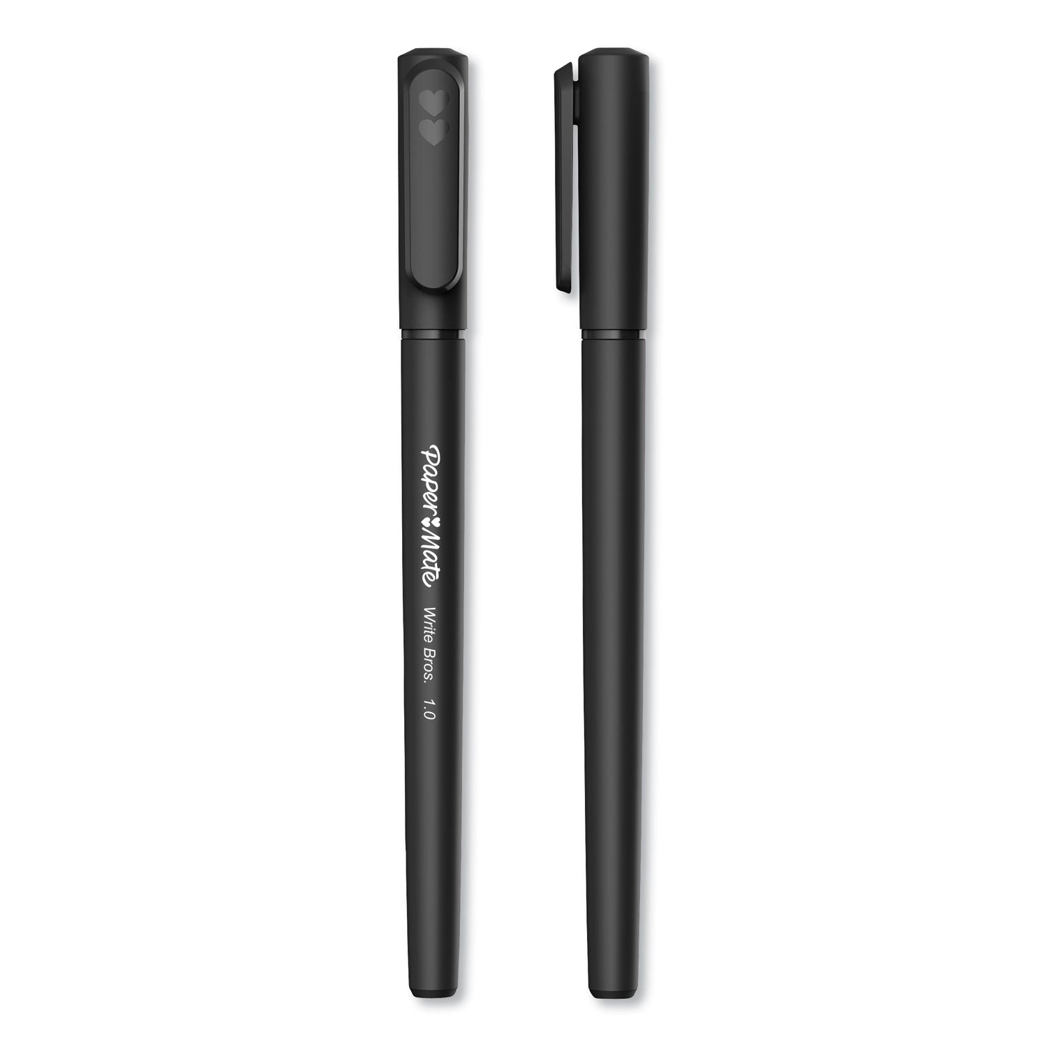 write-bros-ballpoint-pen-value-pack-stick-medium-1-mm-black-ink-black-barrel-120-pack_pap2096479 - 2
